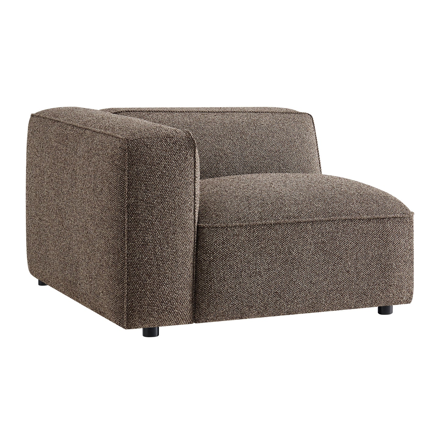 Auren Lattice Bouclé Upholstered Modular Left-Facing Arm Chair by Modway