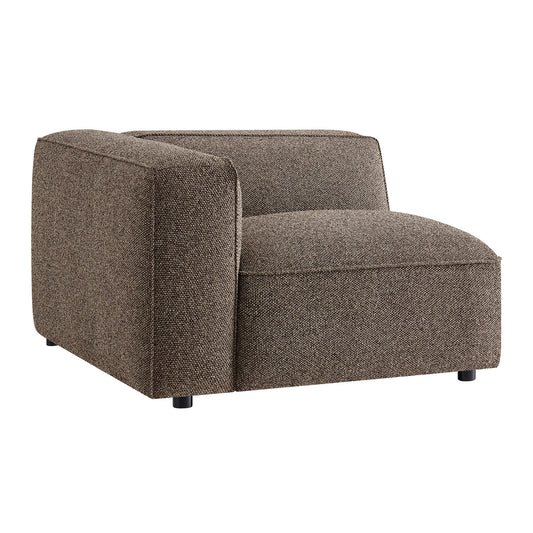 Auren Lattice Bouclé Upholstered Modular Left-Facing Arm Chair by Modway