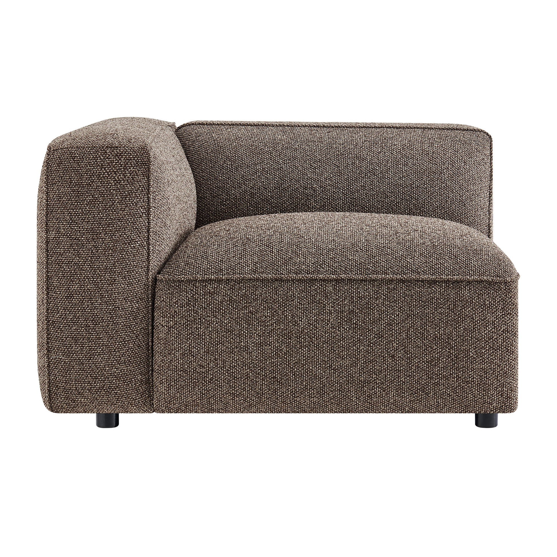 Auren Lattice Bouclé Upholstered Modular Left-Facing Arm Chair by Modway