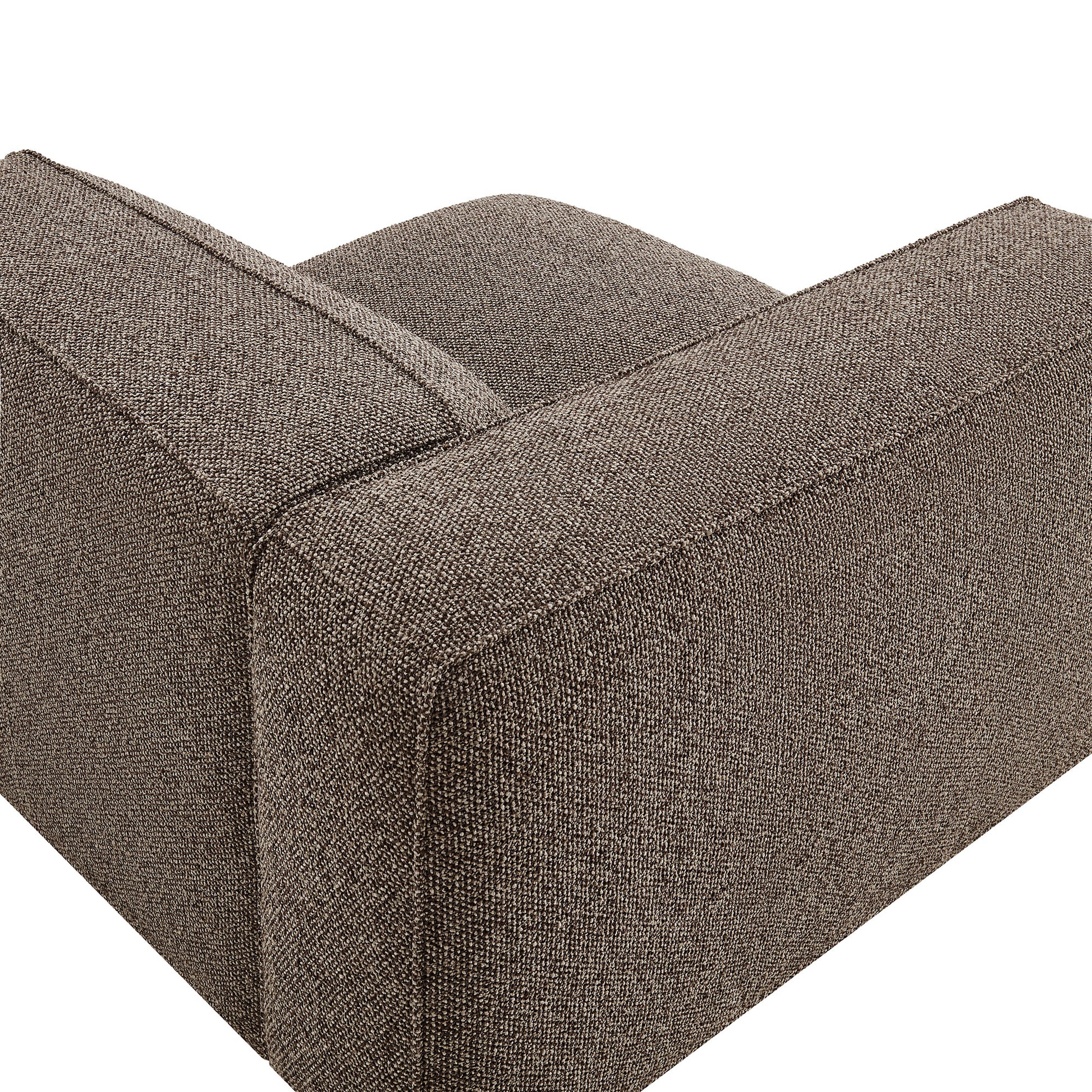 Auren Lattice Bouclé Upholstered Modular Left-Facing Arm Chair by Modway
