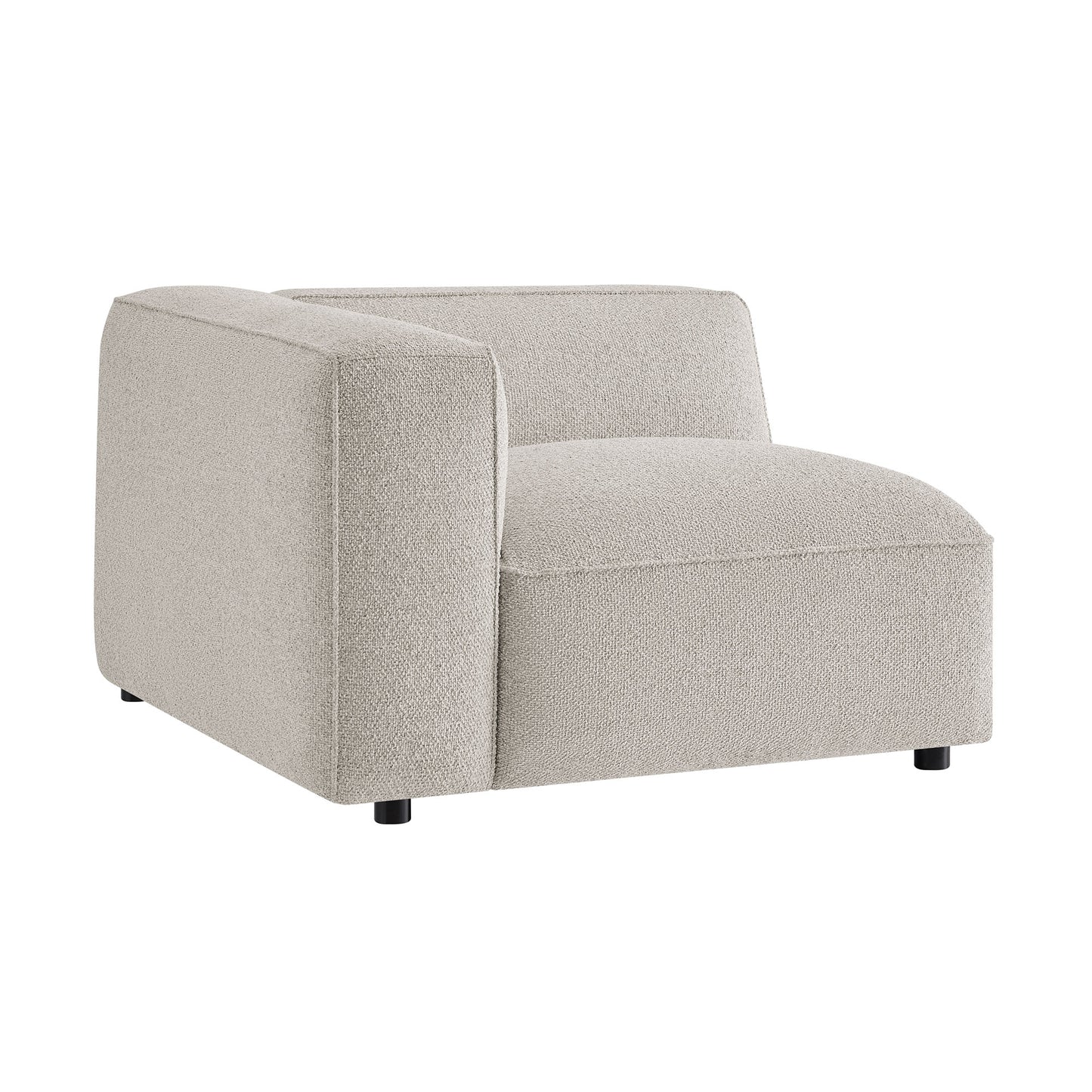 Auren Lattice Bouclé Upholstered Modular Left-Facing Arm Chair by Modway