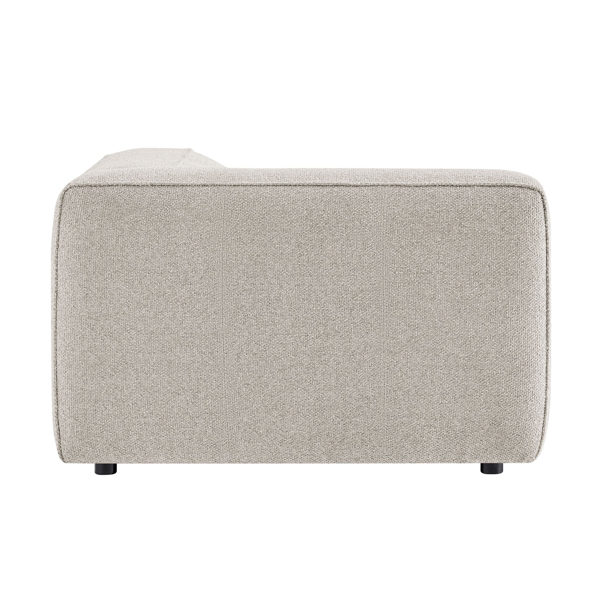 Auren Lattice Bouclé Upholstered Modular Left-Facing Arm Chair by Modway