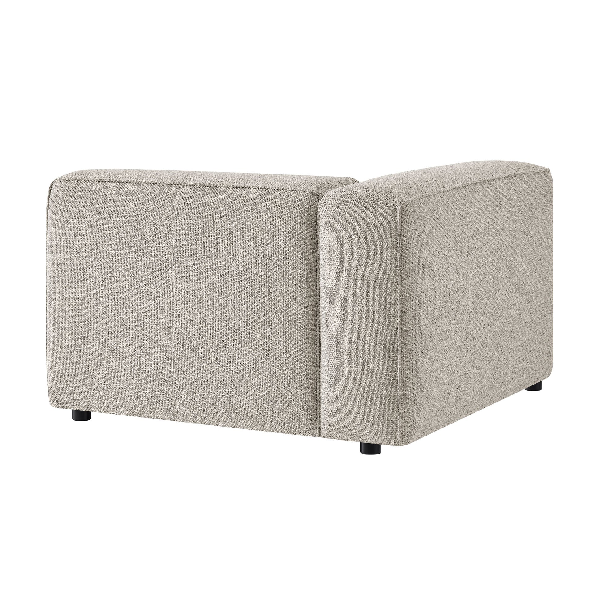 Auren Lattice Bouclé Upholstered Modular Left-Facing Arm Chair by Modway