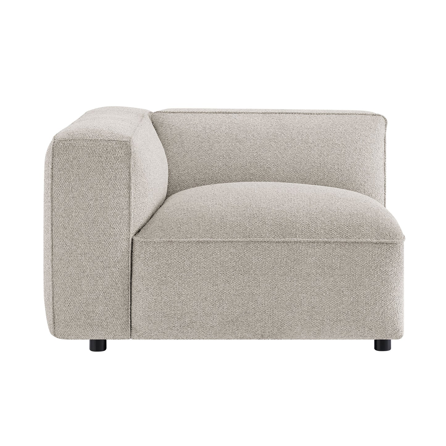 Auren Lattice Bouclé Upholstered Modular Left-Facing Arm Chair by Modway