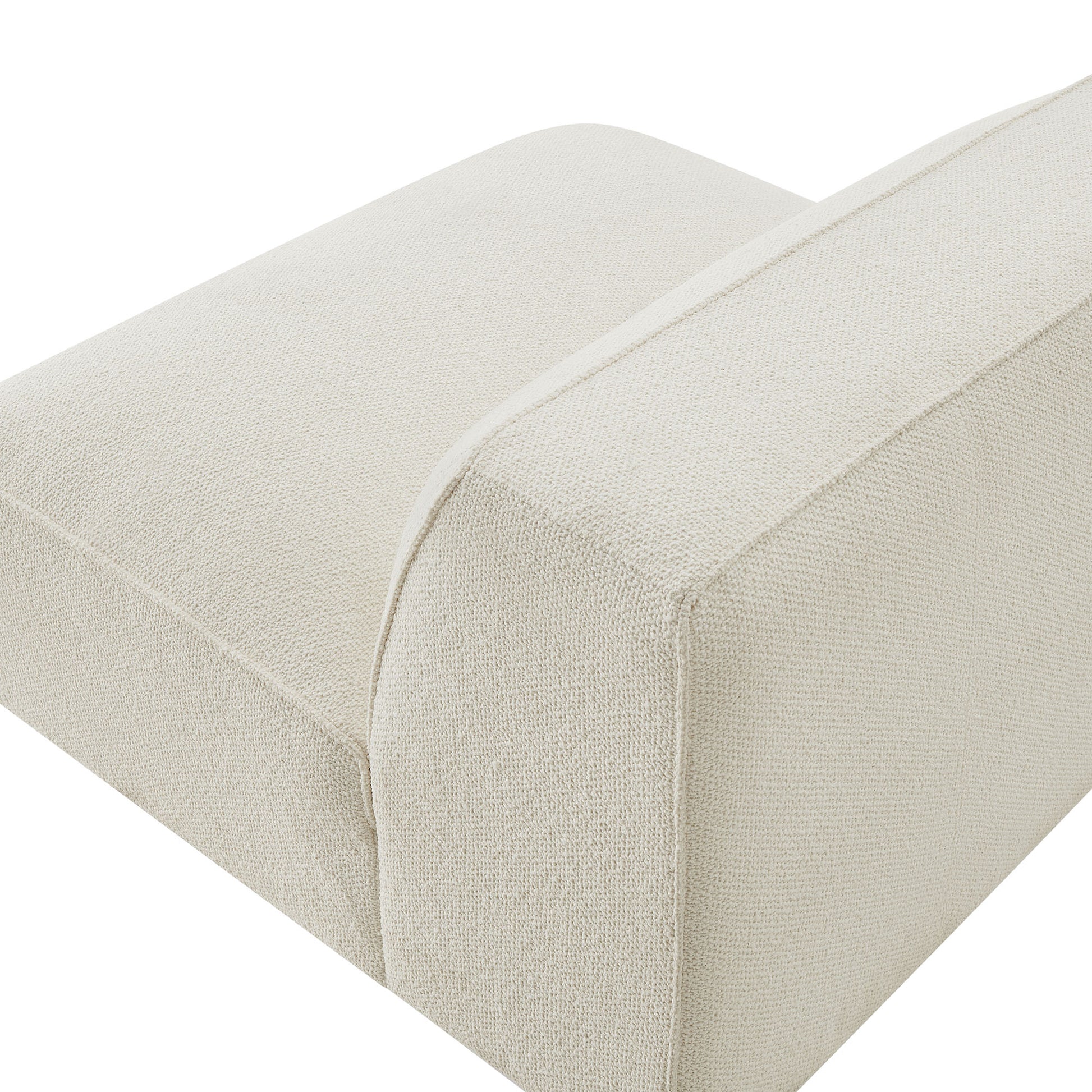 Auren Lattice Bouclé Upholstered Modular Armless Chair by Modway