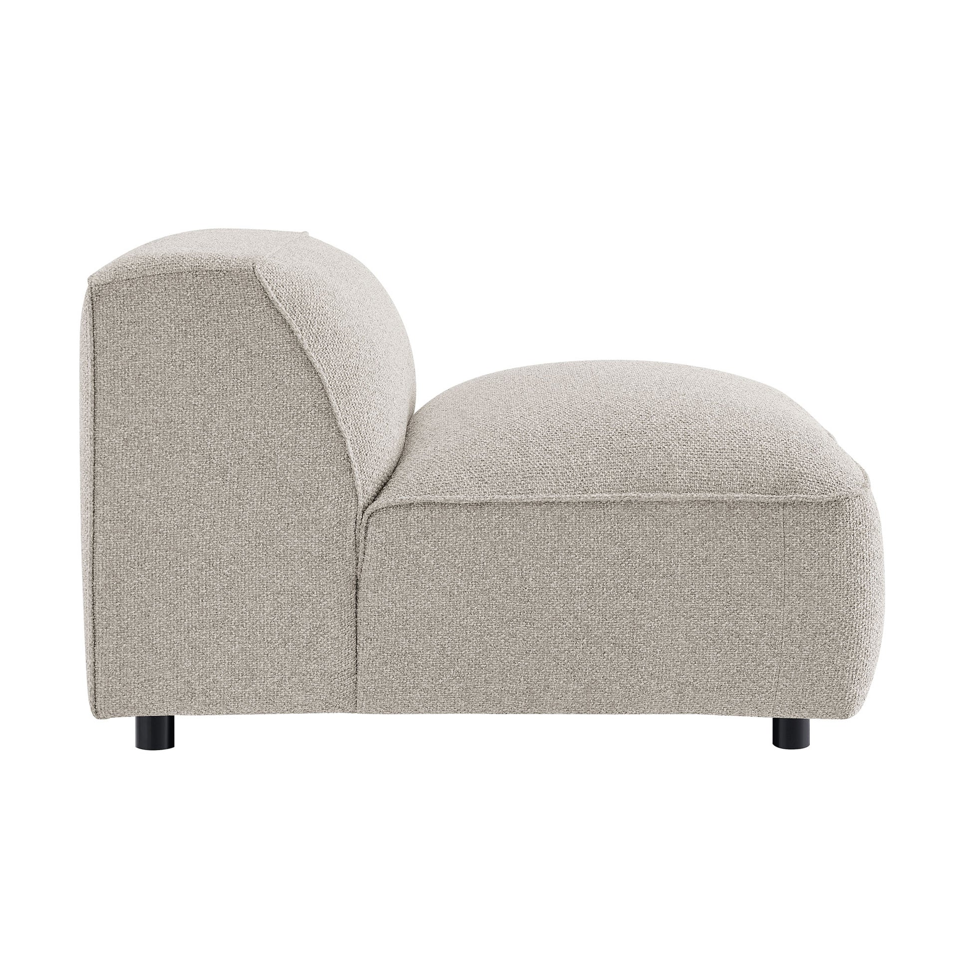 Auren Lattice Bouclé Upholstered Modular Armless Chair by Modway