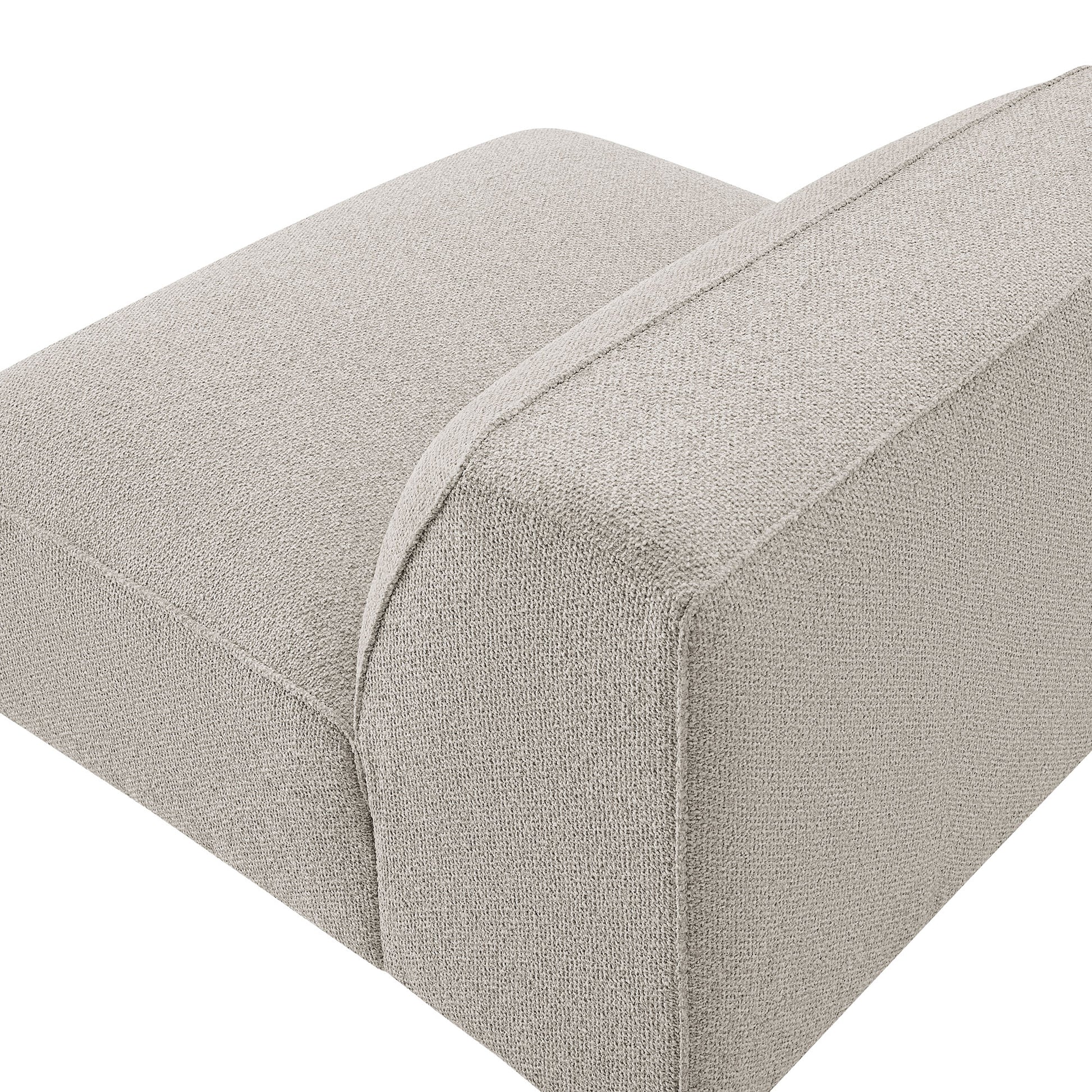 Auren Lattice Bouclé Upholstered Modular Armless Chair by Modway