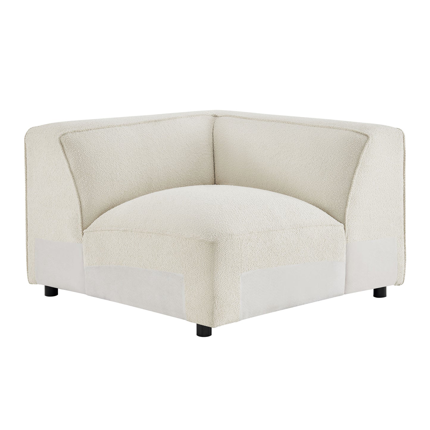 Auren Lattice Bouclé Upholstered Modular Corner Chair by Modway