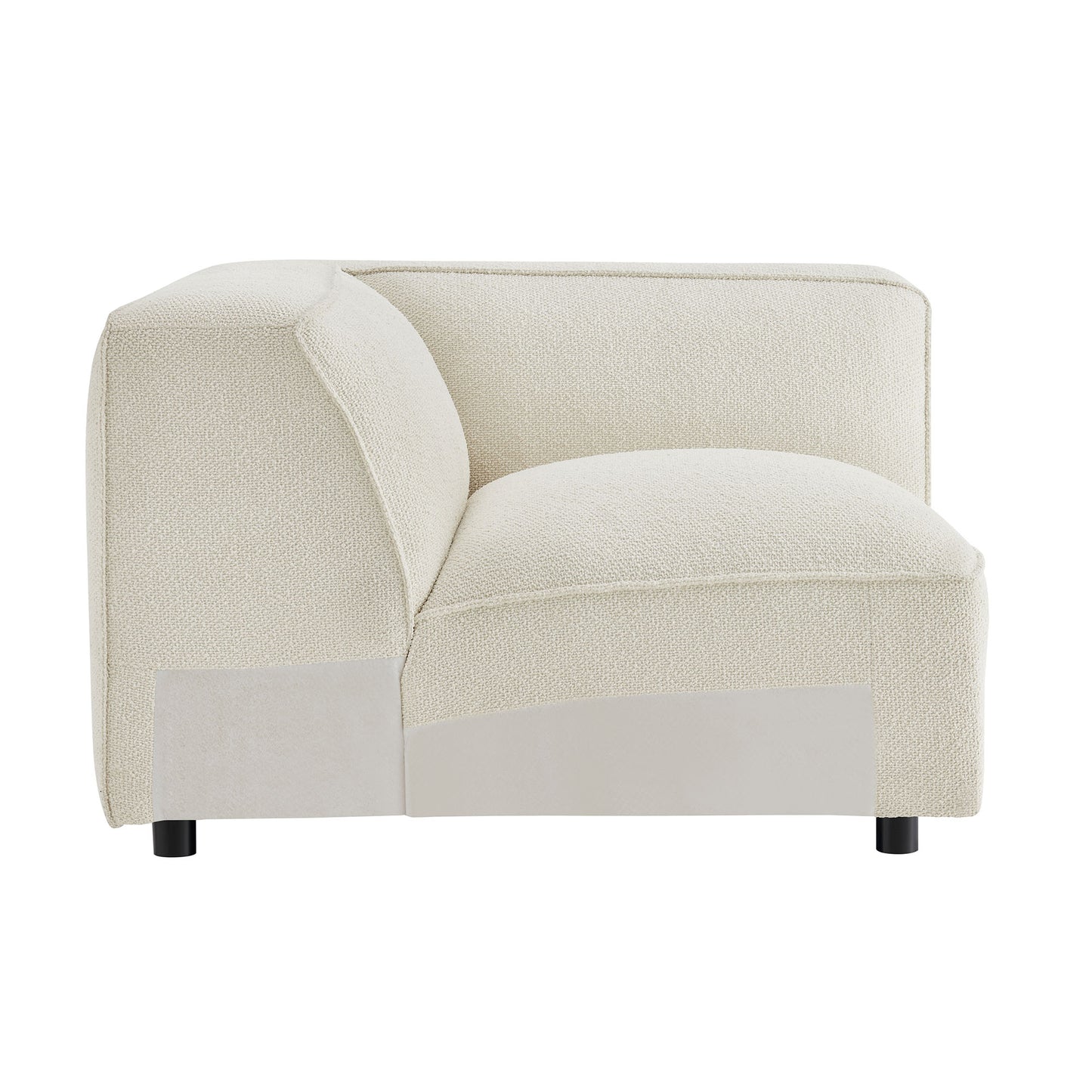 Auren Lattice Bouclé Upholstered Modular Corner Chair by Modway