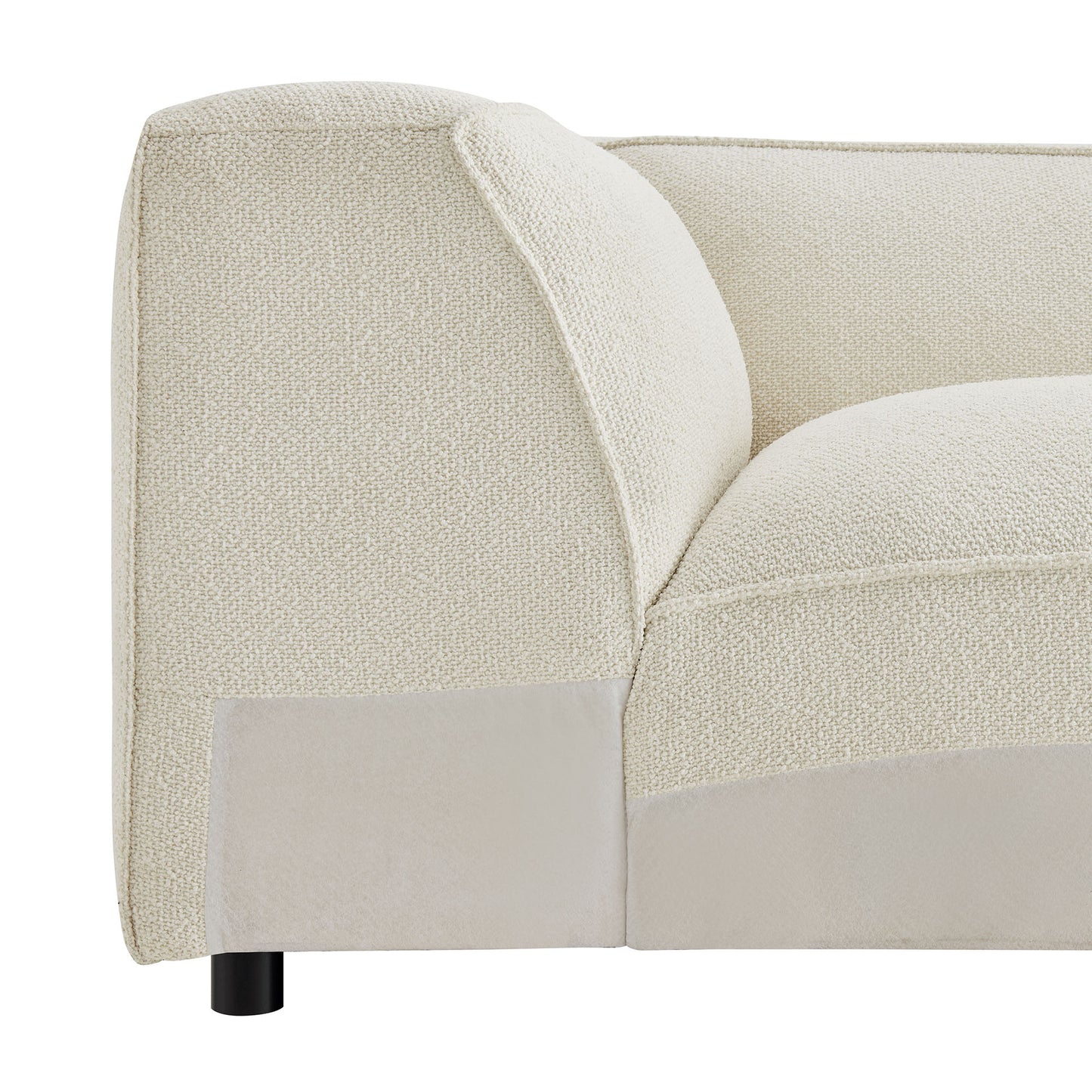 Auren Lattice Bouclé Upholstered Modular Corner Chair by Modway