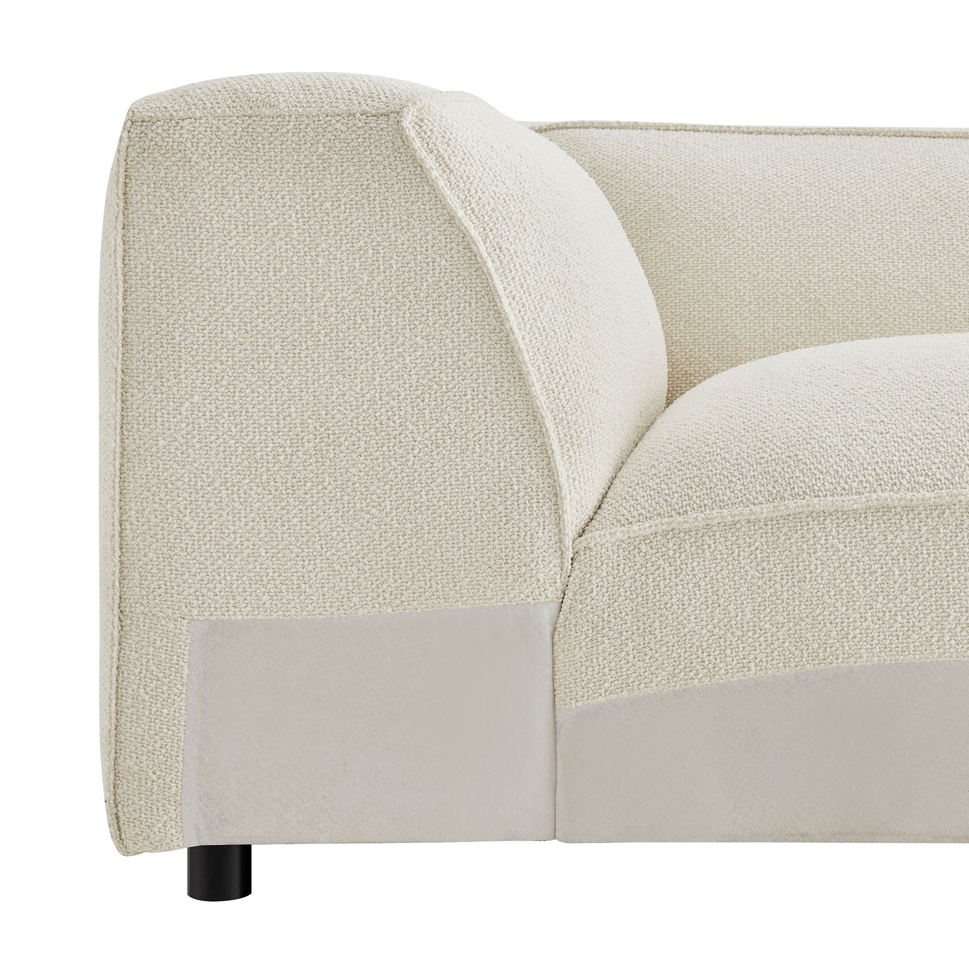 Auren Lattice Bouclé Upholstered Modular Corner Chair by Modway