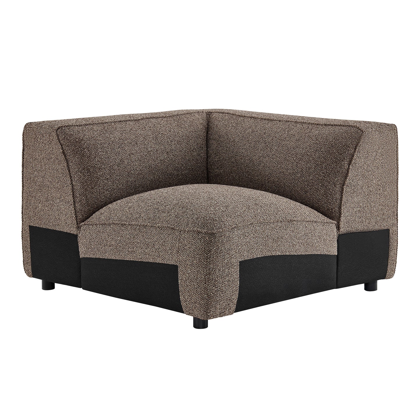 Auren Lattice Bouclé Upholstered Modular Corner Chair by Modway