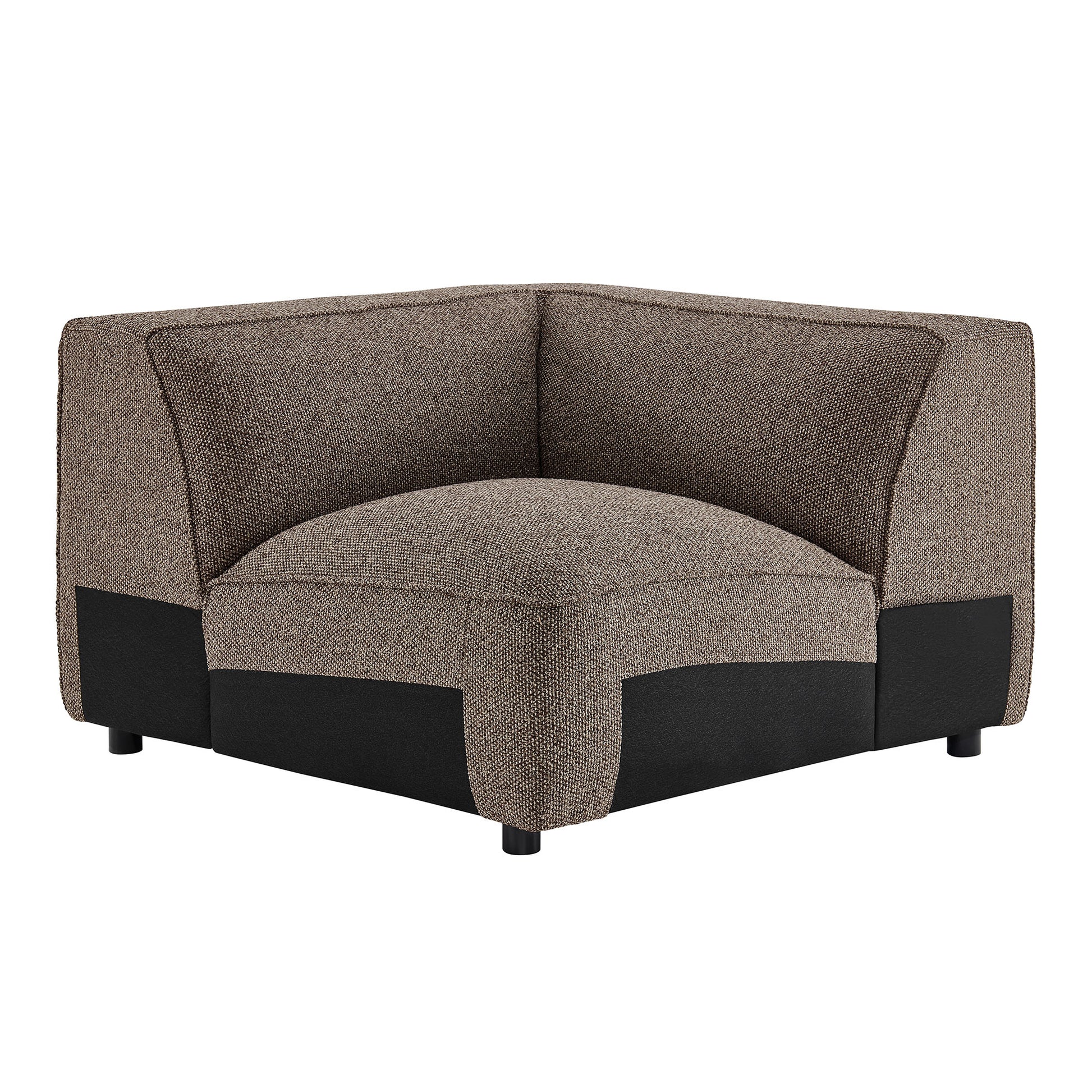 Auren Lattice Bouclé Upholstered Modular Corner Chair by Modway