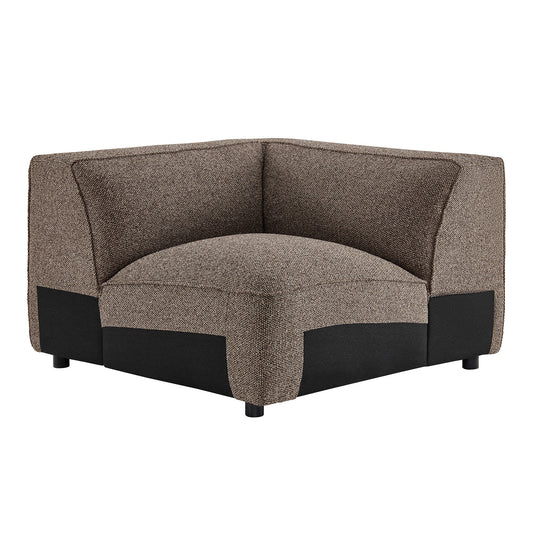 Auren Lattice Bouclé Upholstered Modular Corner Chair by Modway