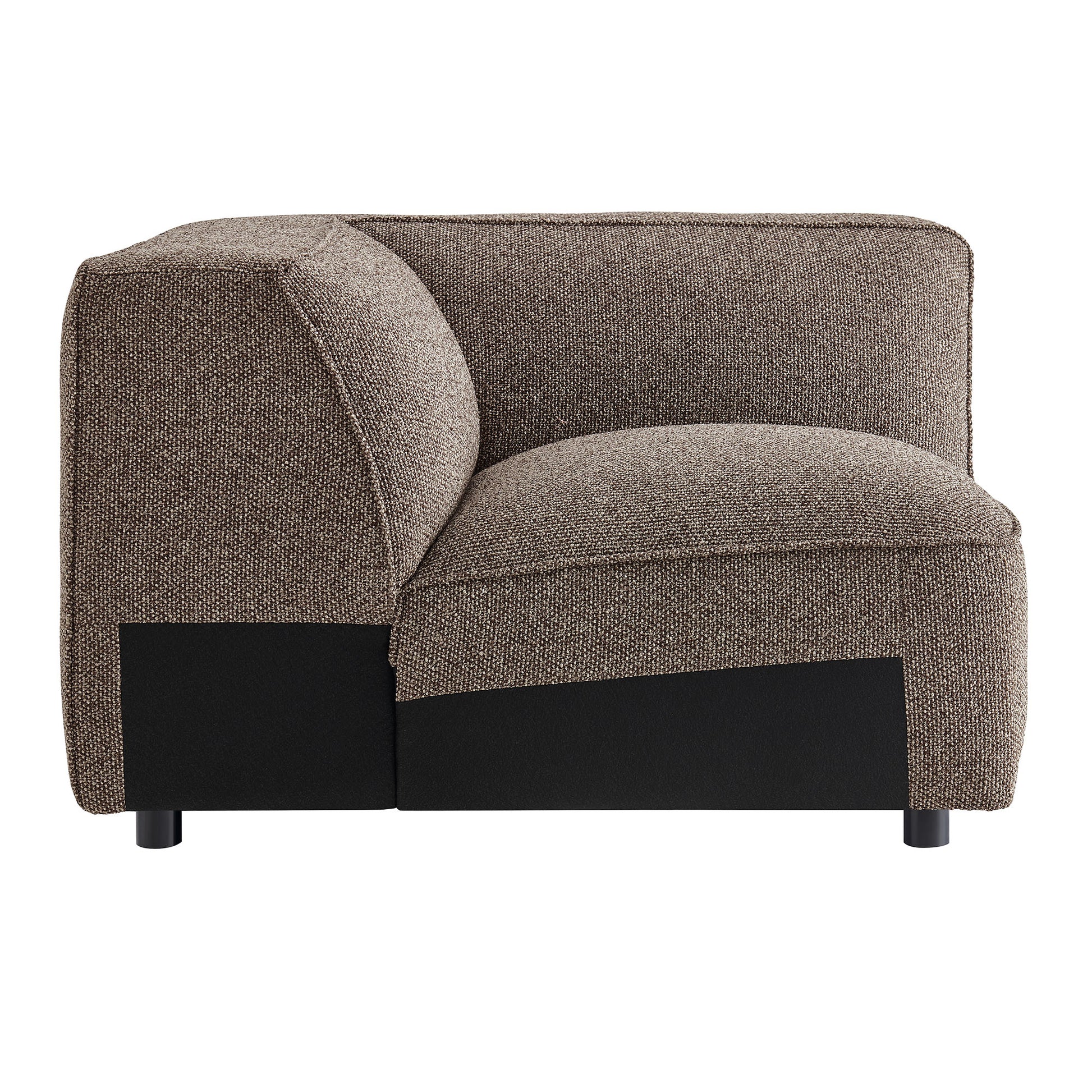Auren Lattice Bouclé Upholstered Modular Corner Chair by Modway