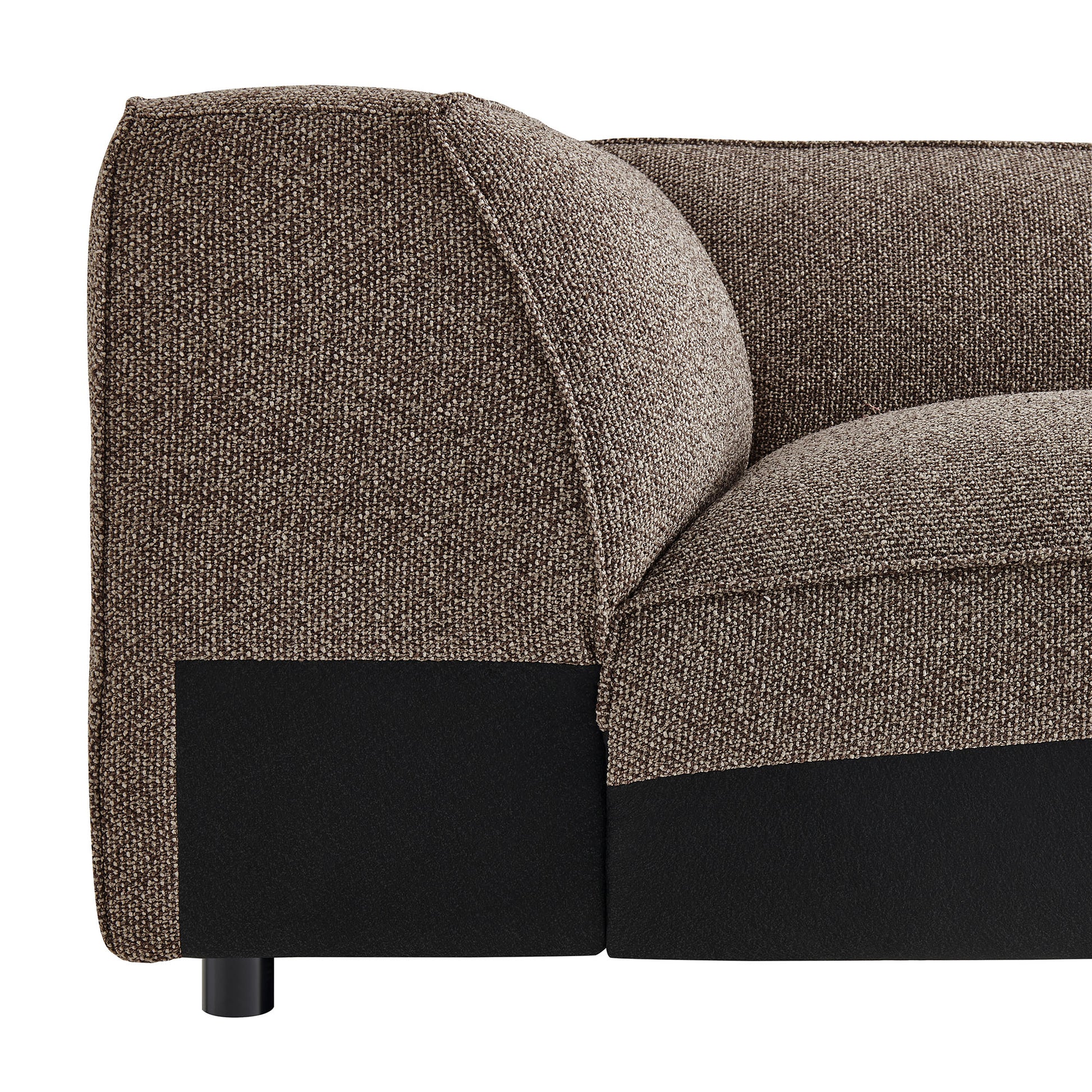 Auren Lattice Bouclé Upholstered Modular Corner Chair by Modway