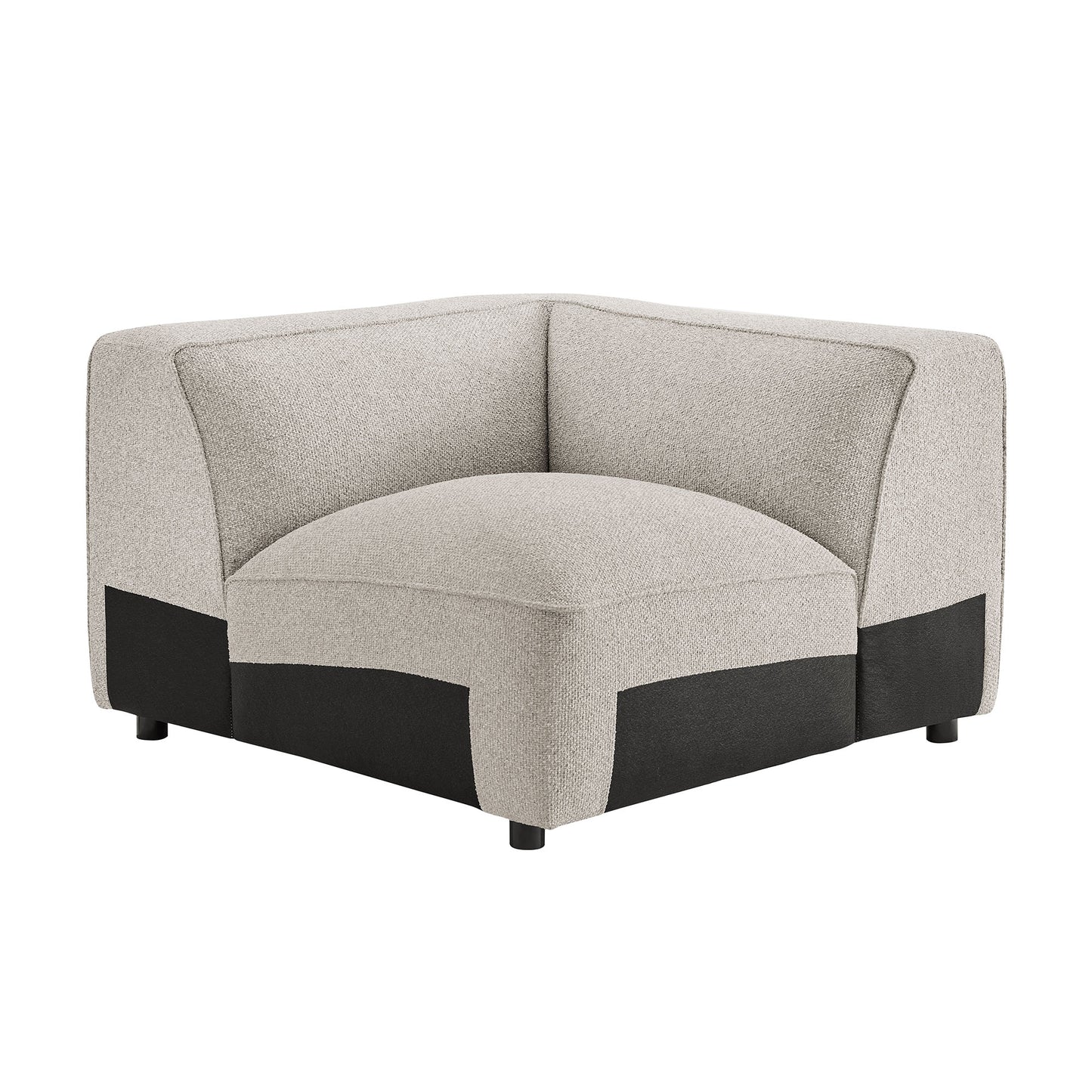 Auren 5 Piece Lattice Bouclé Upholstered Modular Corner Sectional by Modway