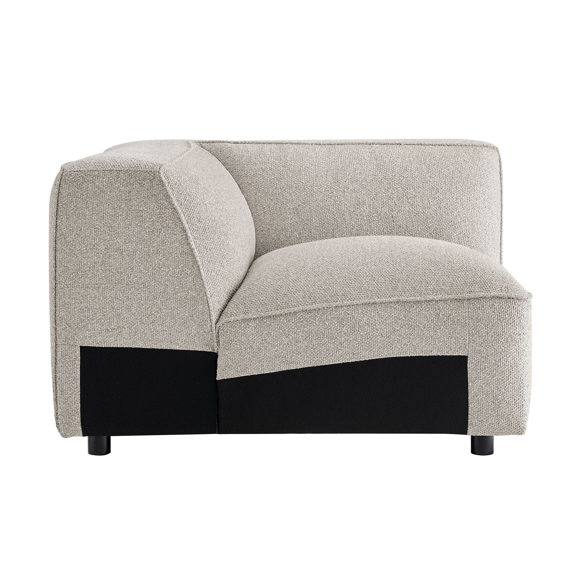 Auren Lattice Bouclé Upholstered Modular Corner Chair by Modway