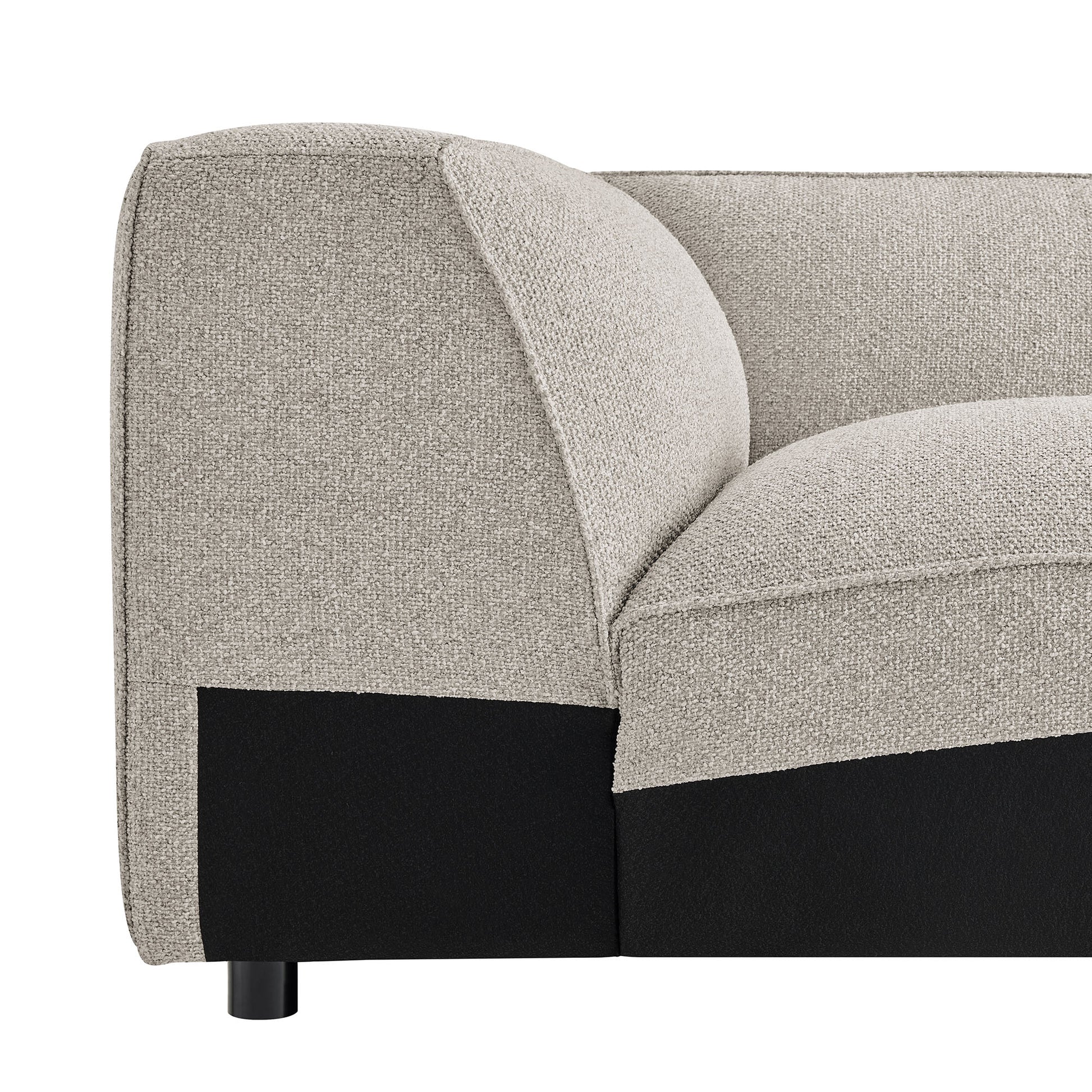 Auren Lattice Bouclé Upholstered Modular Corner Chair by Modway