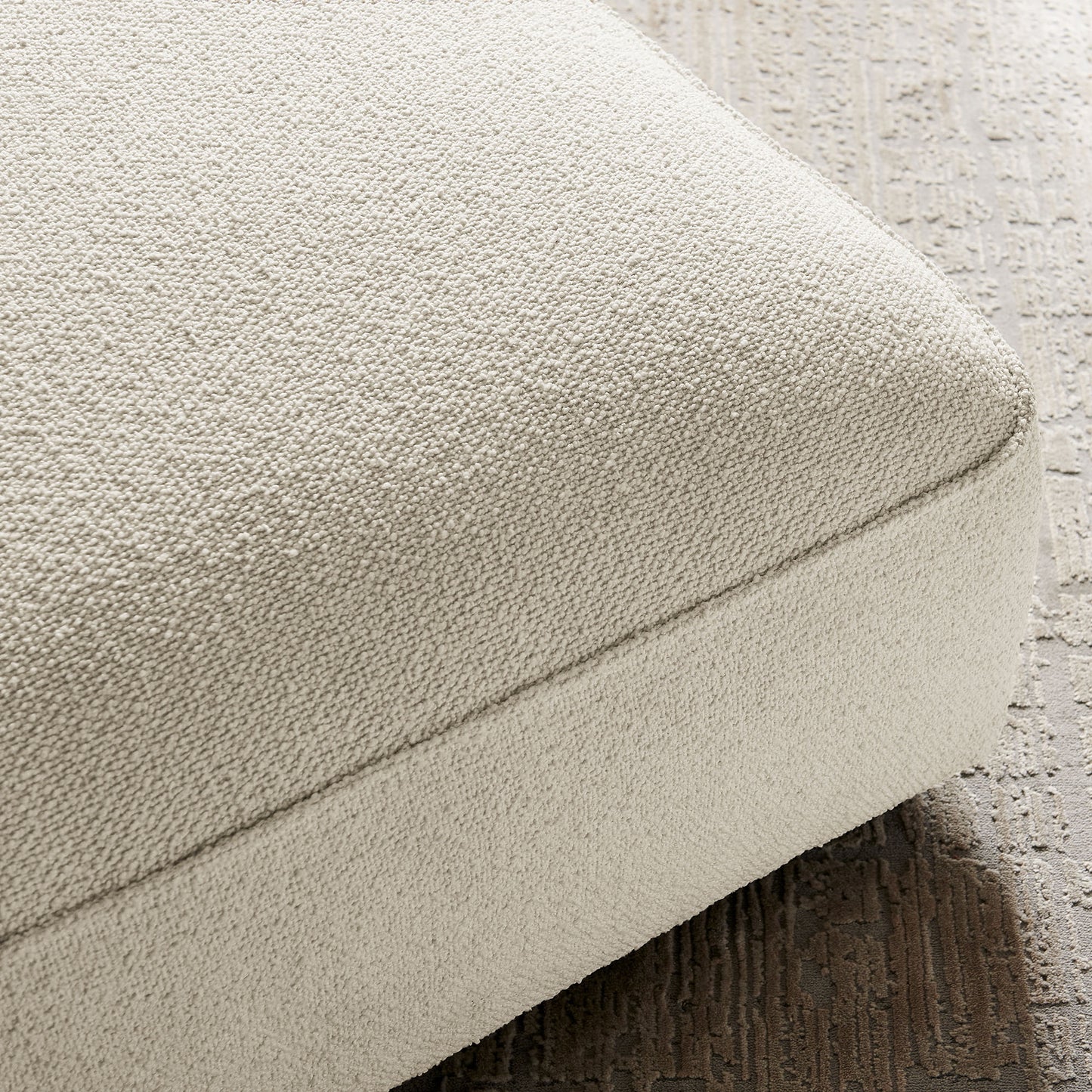 Auren Lattice Bouclé Upholstered Ottoman by Modway