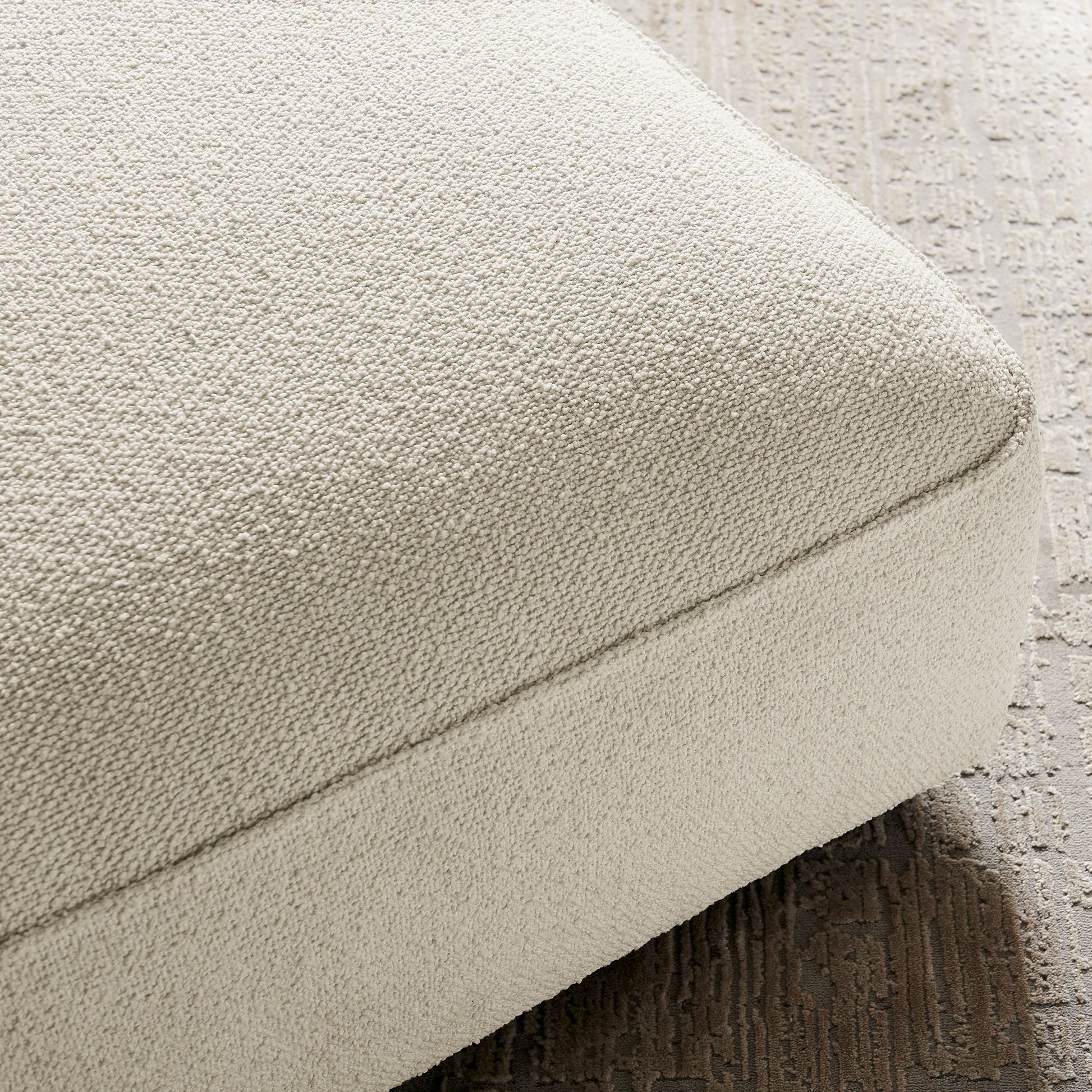 Auren Lattice Bouclé Upholstered Ottoman by Modway