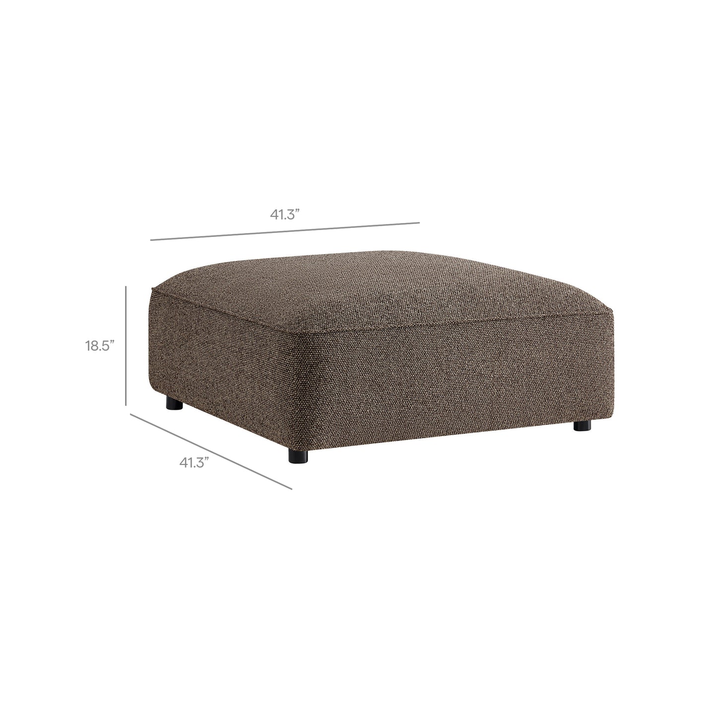 Auren Lattice Bouclé Upholstered Ottoman by Modway