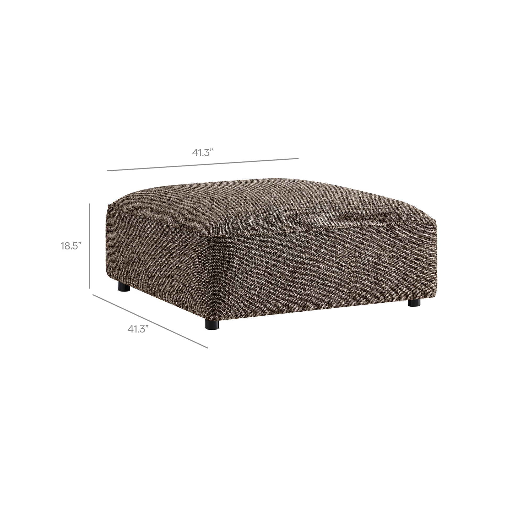 Auren Lattice Bouclé Upholstered Ottoman by Modway