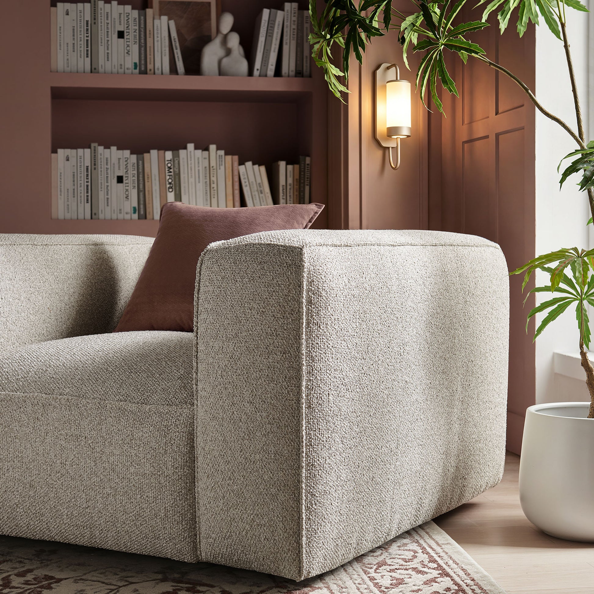 Auren Lattice Bouclé Upholstered Accent Chair by Modway