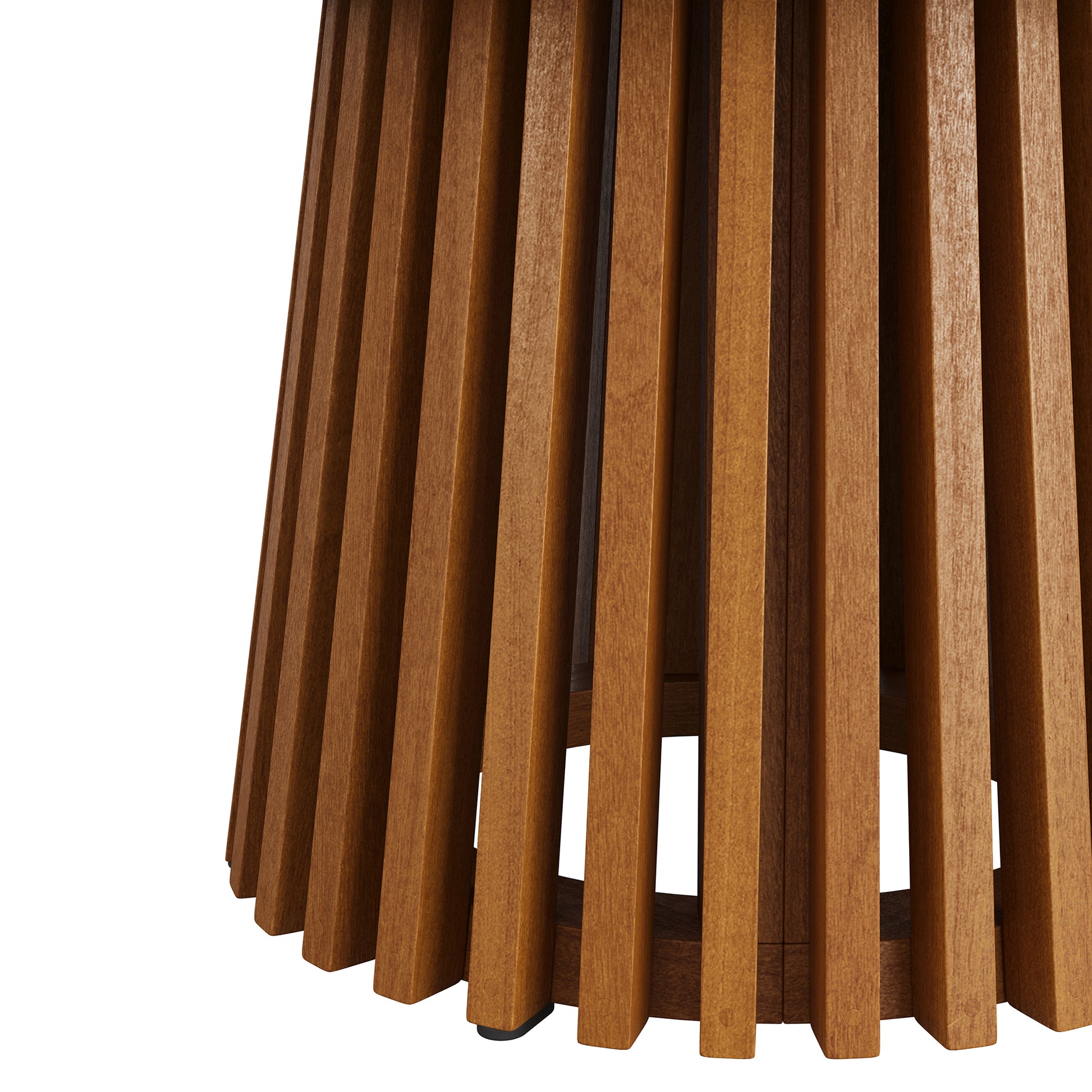 Lane 31 Inch Round Outdoor Patio Teak Wood Coffee Table by Modway