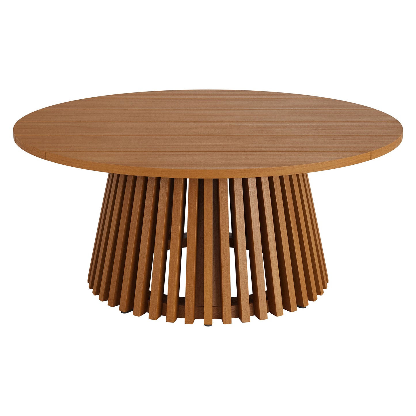 Lane 39 Inch Round Outdoor Patio Teak Wood Coffee Table by Modway