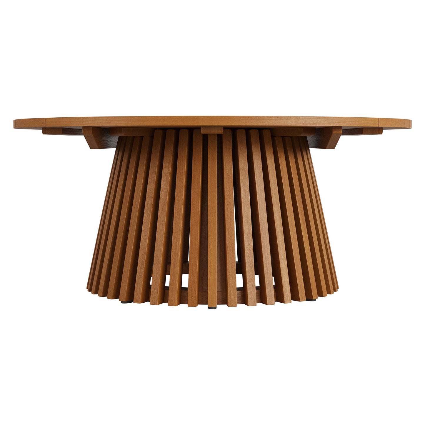 Lane 39 Inch Round Outdoor Patio Teak Wood Coffee Table by Modway