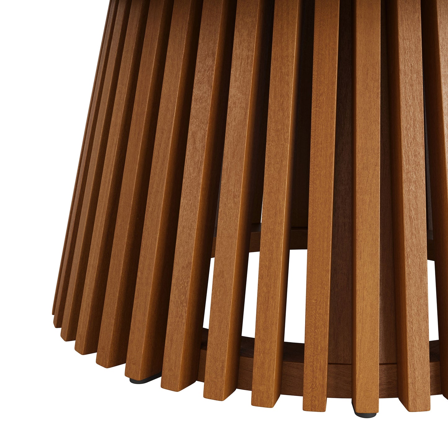 Lane 39 Inch Round Outdoor Patio Teak Wood Coffee Table by Modway