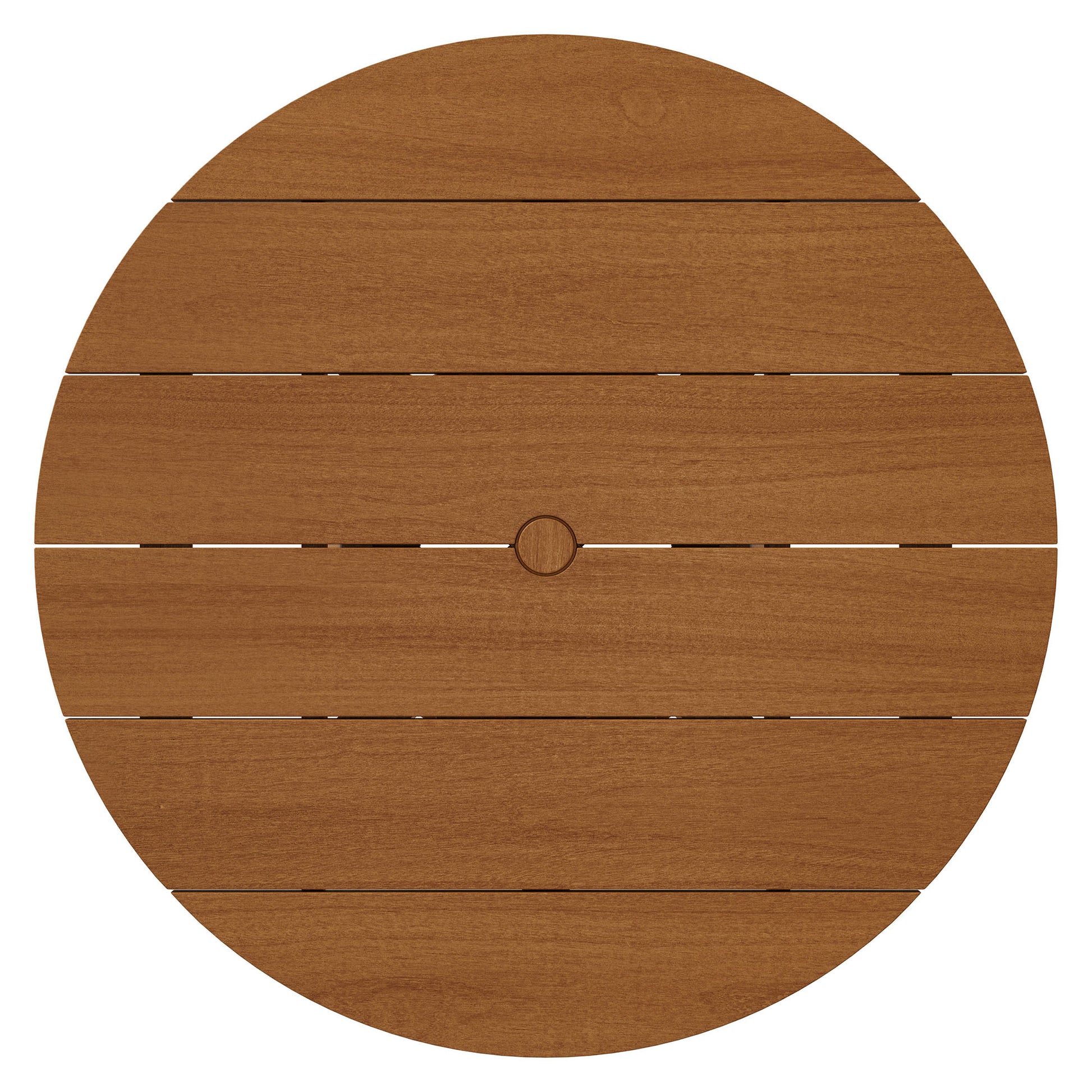 Lane 39 Inch Round Outdoor Patio Teak Wood Dining Table by Modway