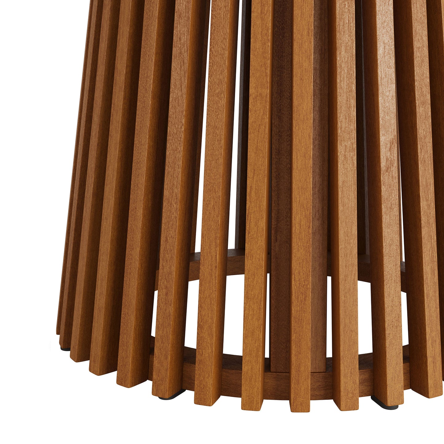 Lane 39 Inch Round Outdoor Patio Teak Wood Dining Table by Modway