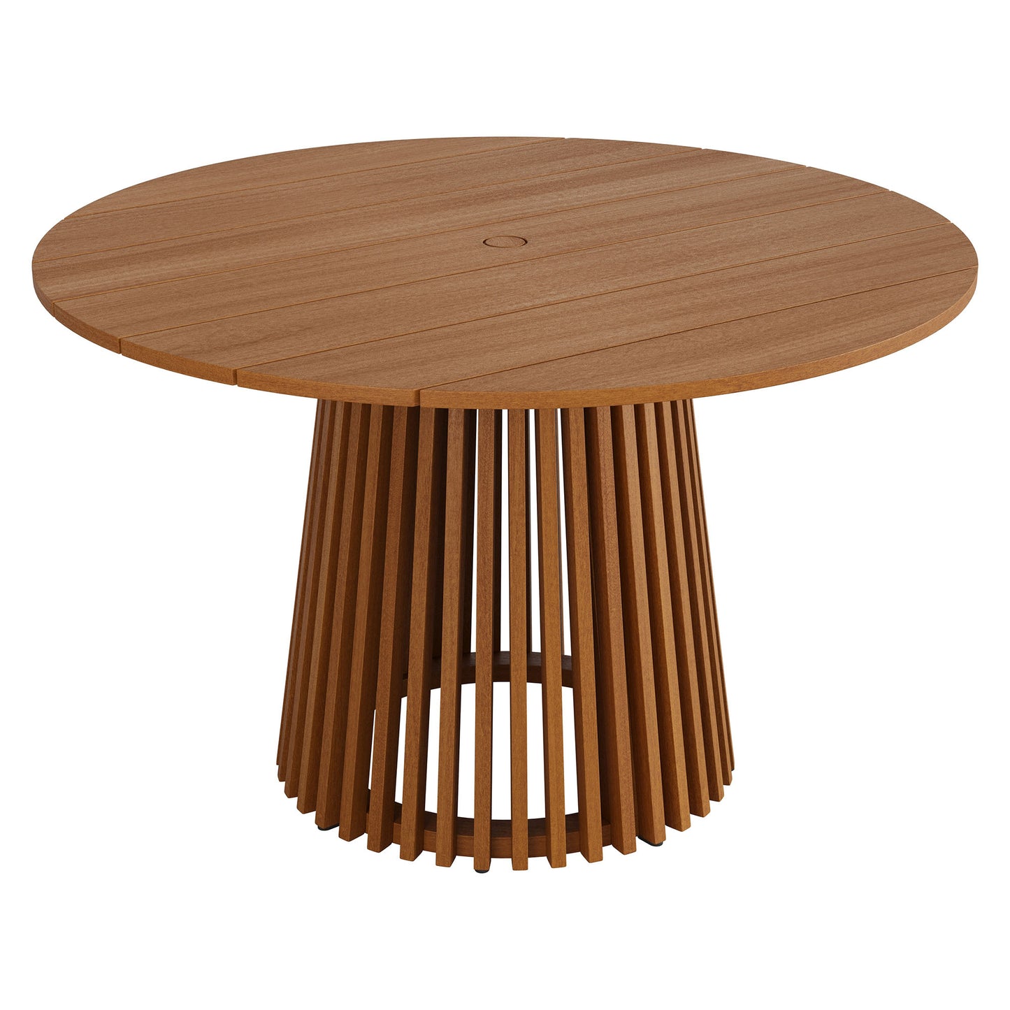 Lane 47 Inch Round Outdoor Patio Teak Wood Dining Table by Modway
