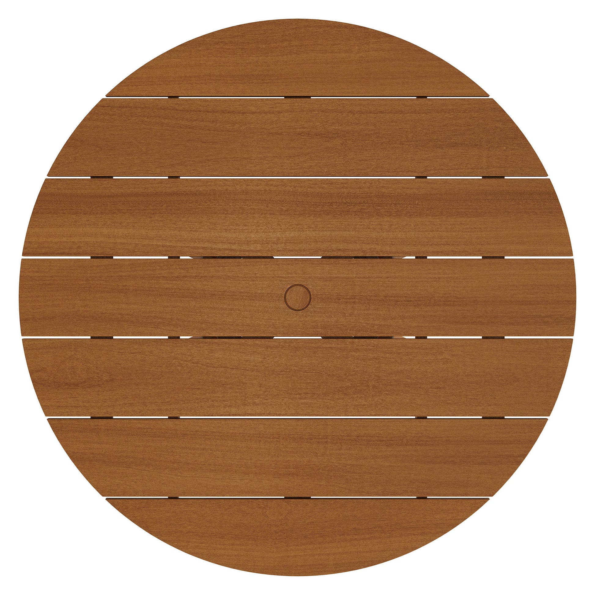 Lane 47 Inch Round Outdoor Patio Teak Wood Dining Table by Modway