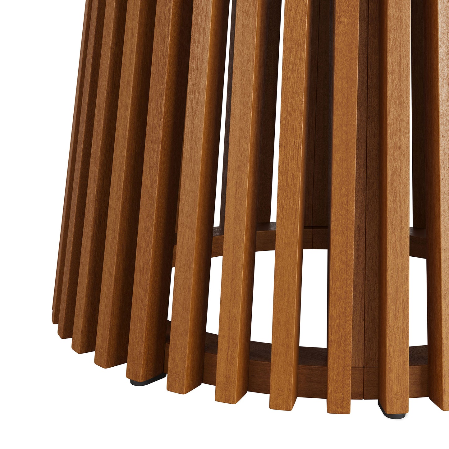 Lane 47 Inch Round Outdoor Patio Teak Wood Dining Table by Modway