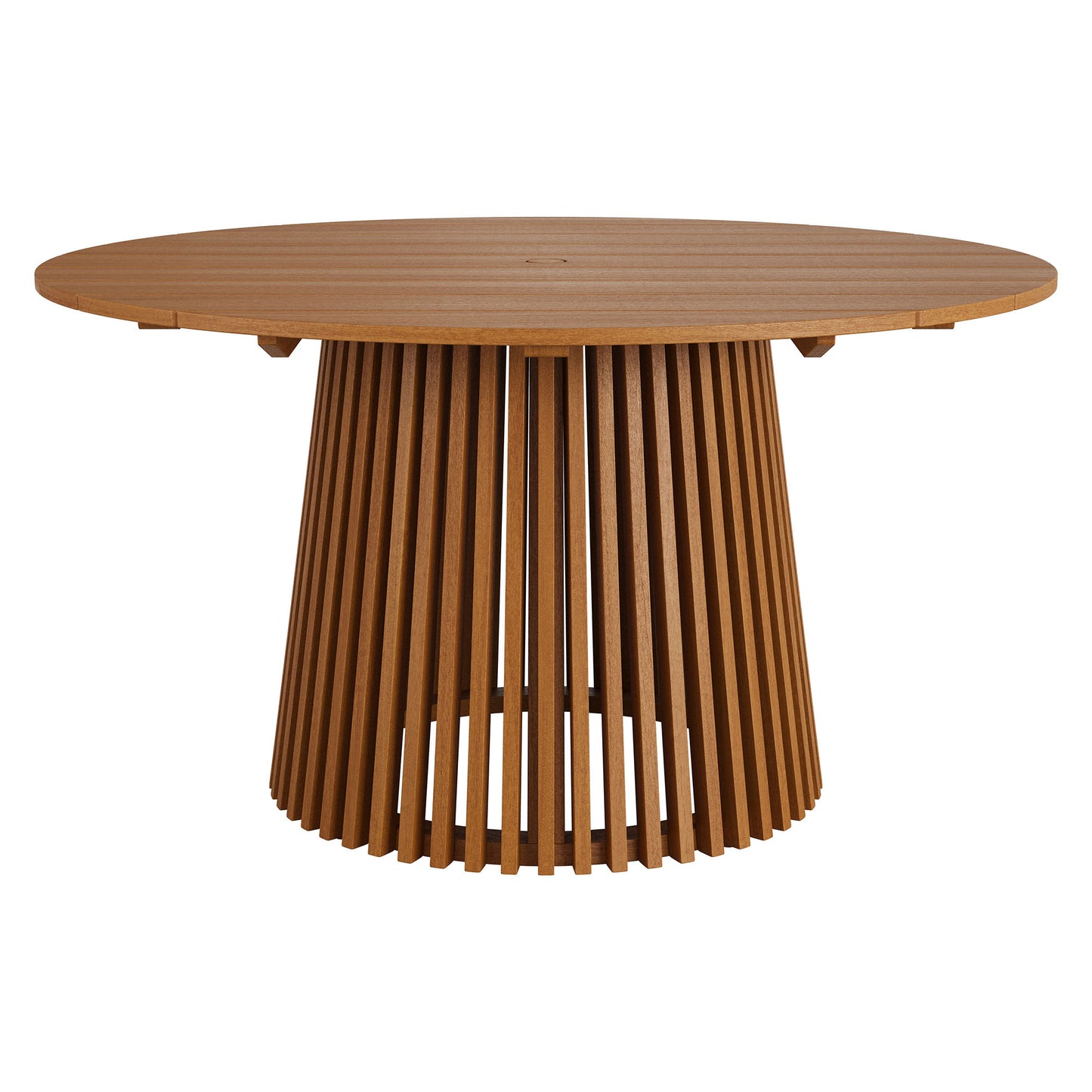 Lane 55 Inch Round Outdoor Patio Teak Wood Dining Table by Modway