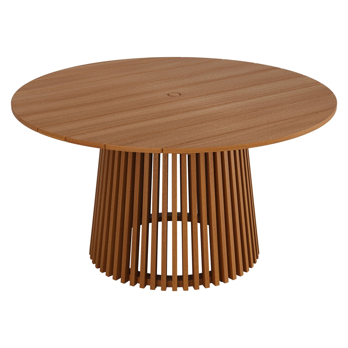 Lane 55 Inch Round Outdoor Patio Teak Wood Dining Table by Modway