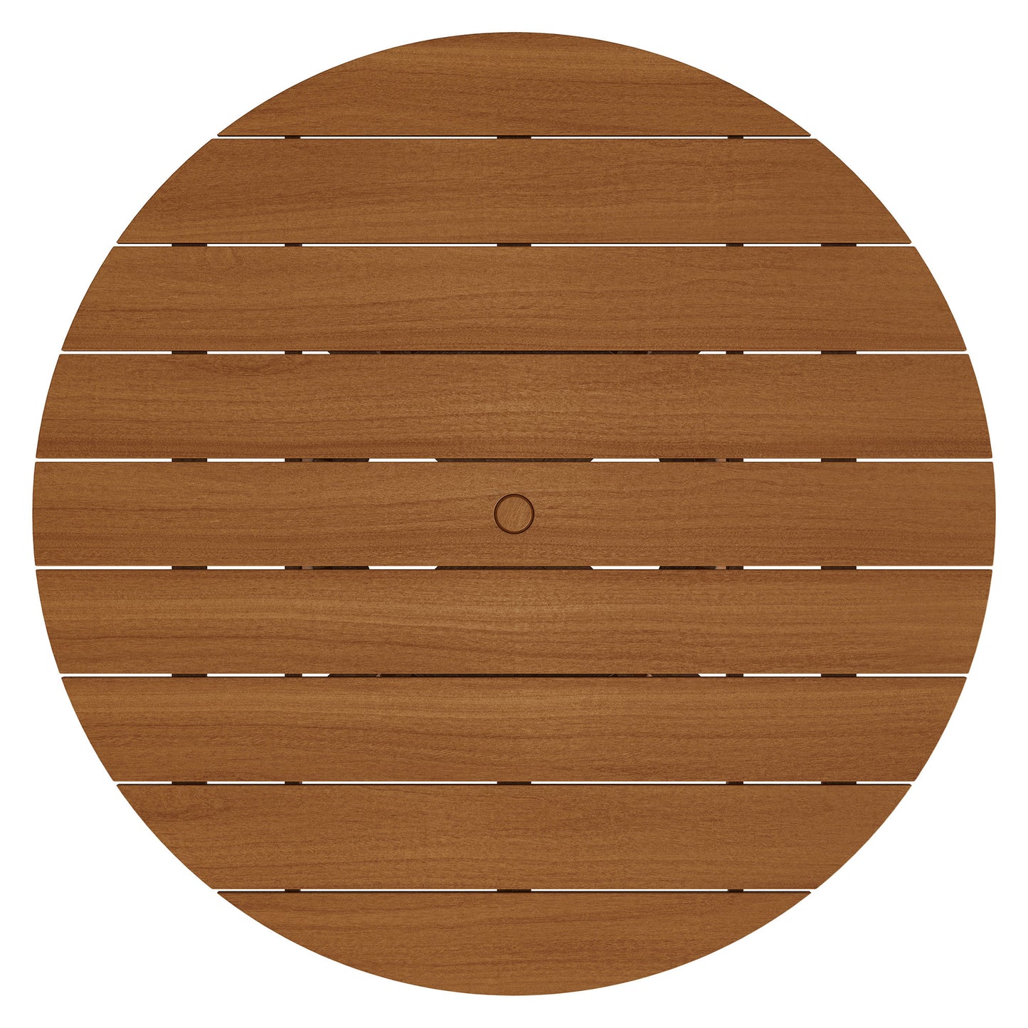 Lane 55 Inch Round Outdoor Patio Teak Wood Dining Table by Modway