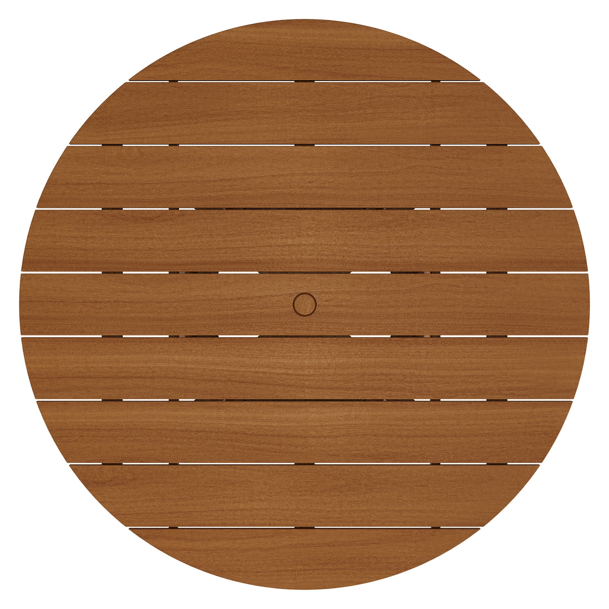 Lane 55 Inch Round Outdoor Patio Teak Wood Dining Table by Modway