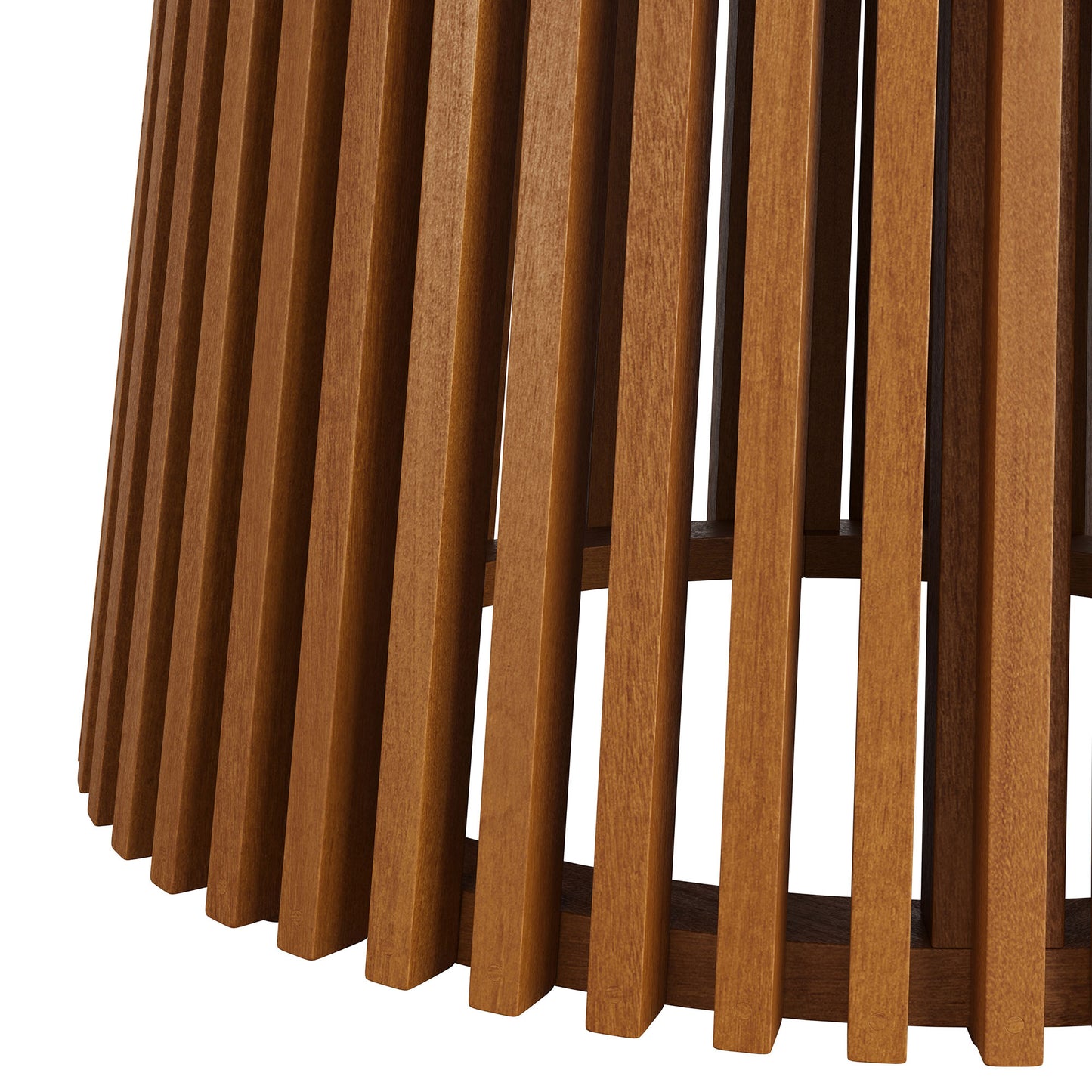Lane 55 Inch Round Outdoor Patio Teak Wood Dining Table by Modway