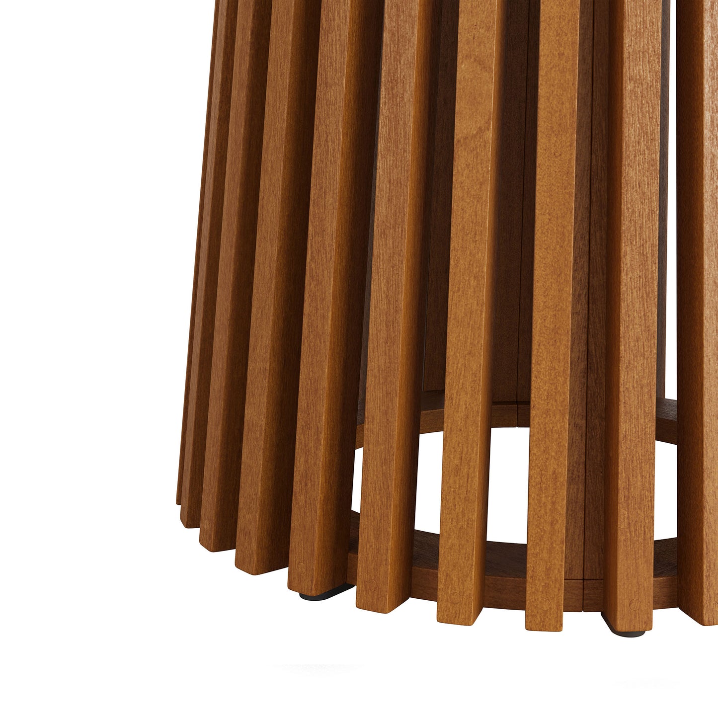 Lane 31 Inch Round Outdoor Patio Teak Wood Bar Table by Modway
