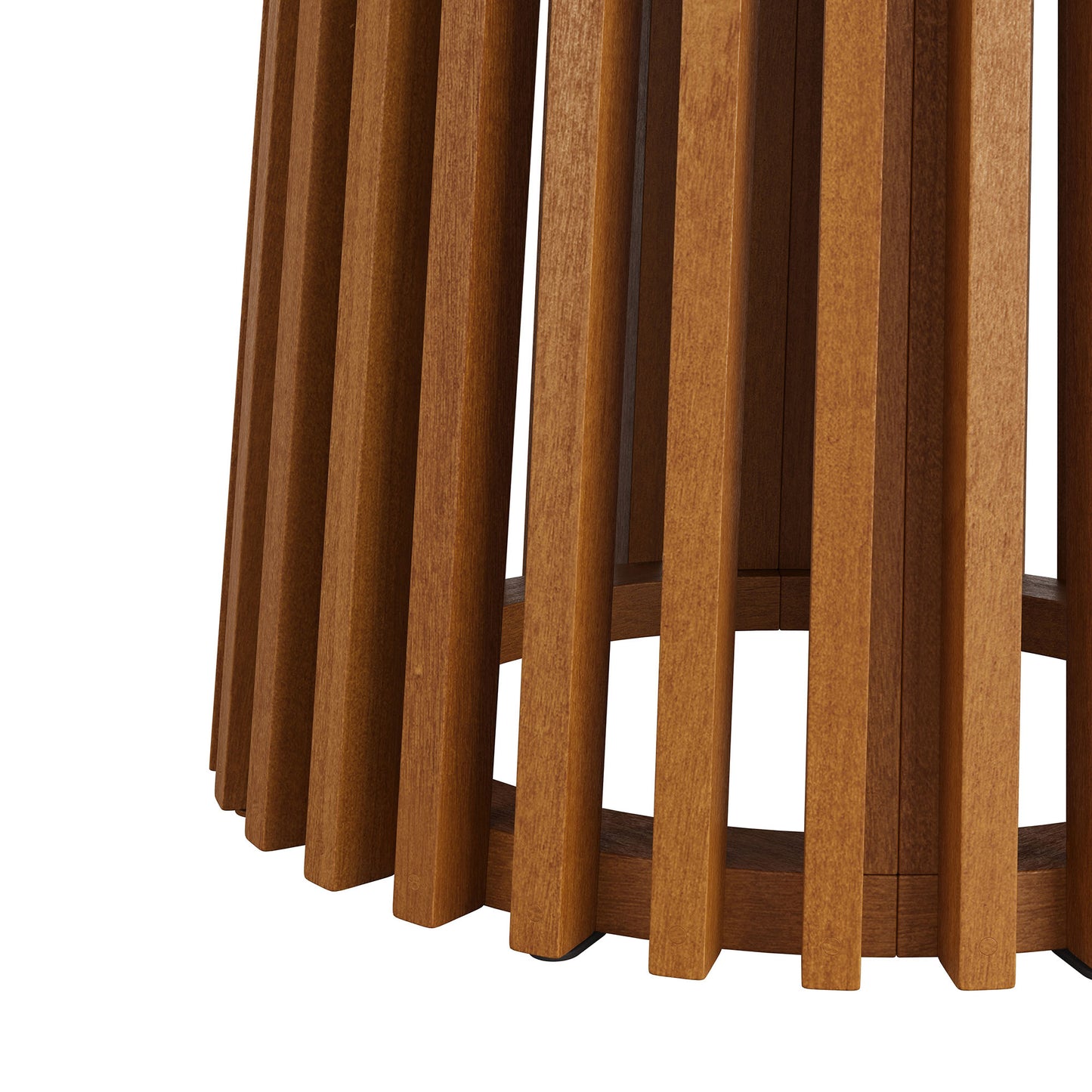Lane 35 Inch Round Outdoor Patio Teak Wood Bar Table by Modway
