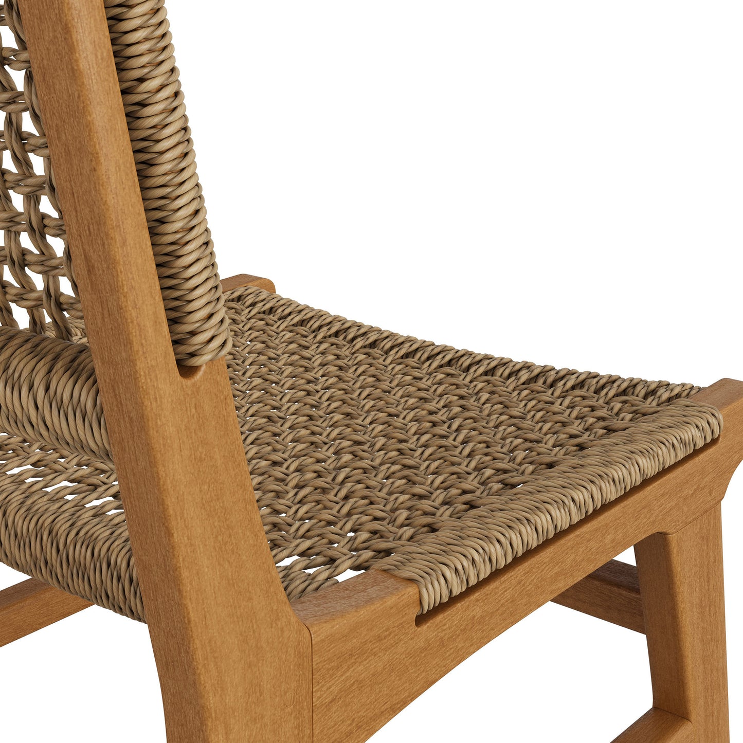 Rowe Outdoor Patio Teak Wood Dining Chair by Modway