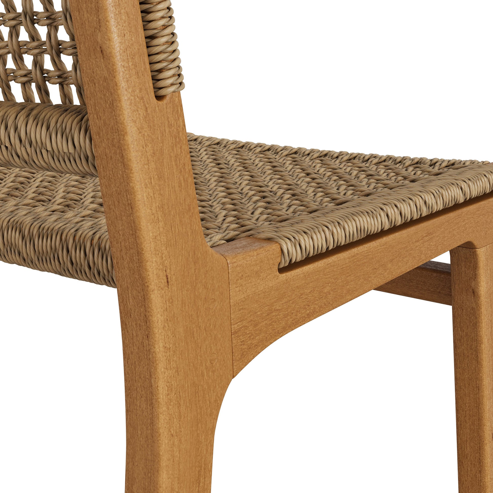 Rowe Outdoor Patio Teak Wood Counter Chairs Set of 2 by Modway