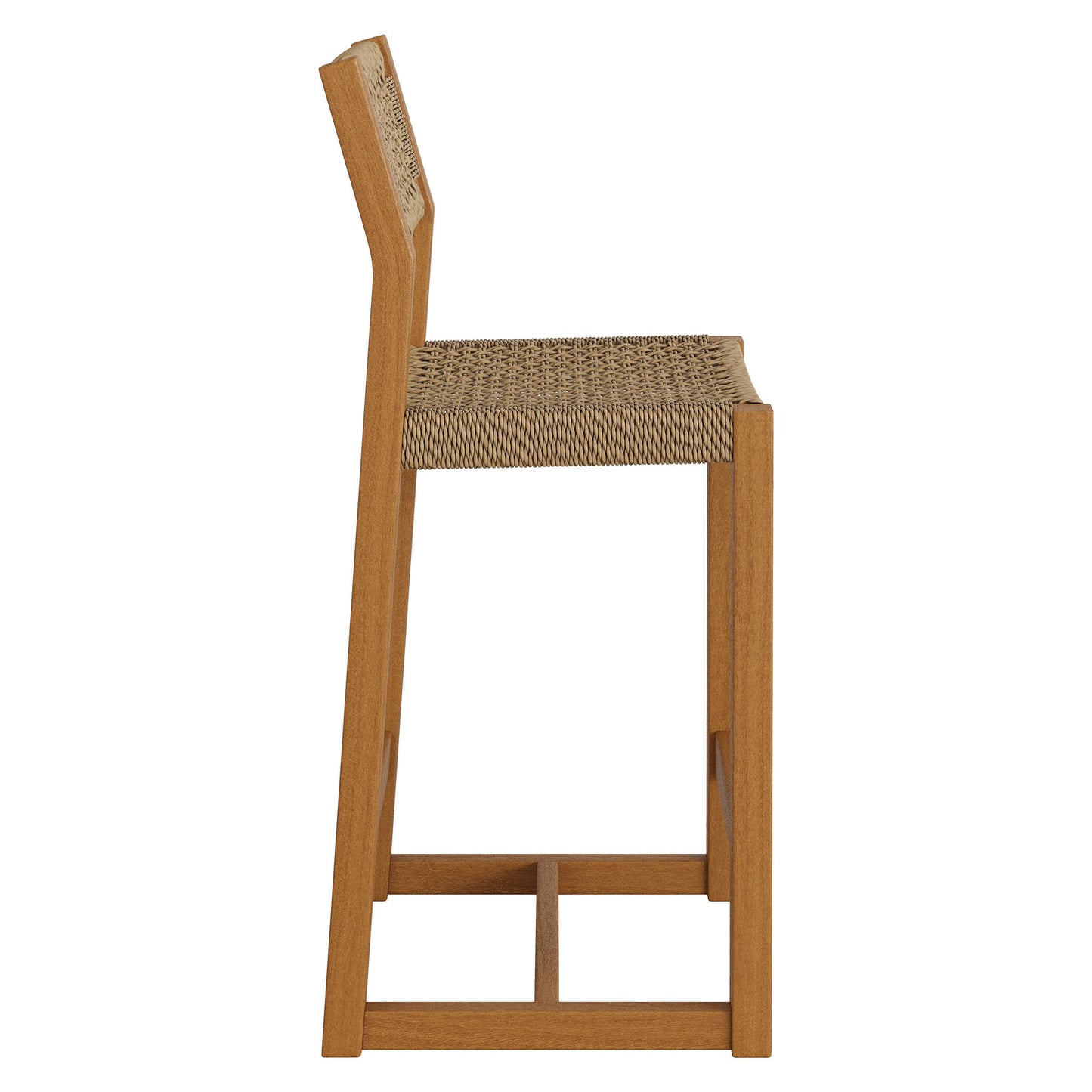 Reed 40 Inch Outdoor Patio Outdoor Teak Wood Counter Stool by Modway