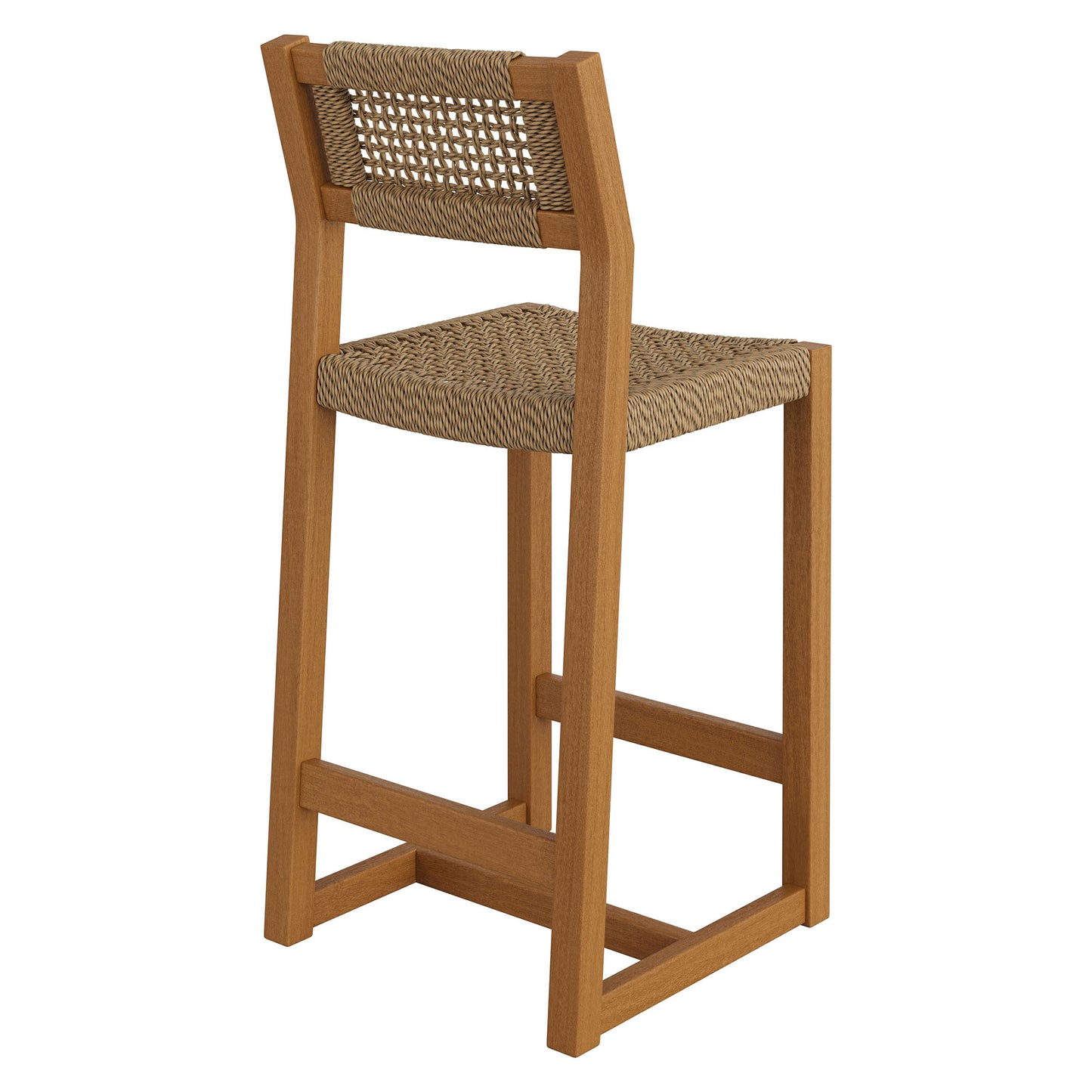 Reed 40 Inch Outdoor Patio Outdoor Teak Wood Counter Stool by Modway