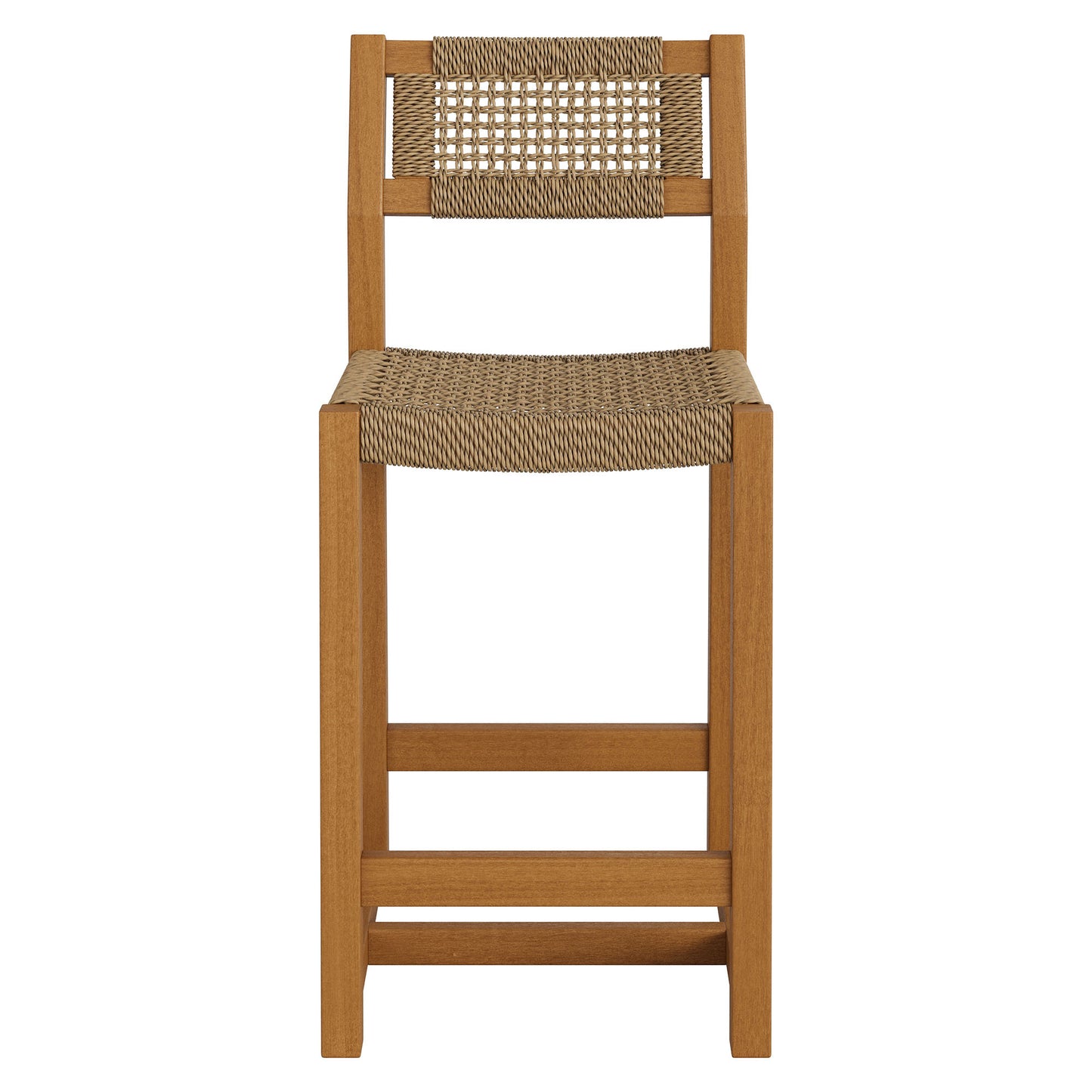 Reed 40 Inch Outdoor Patio Outdoor Teak Wood Counter Stool by Modway