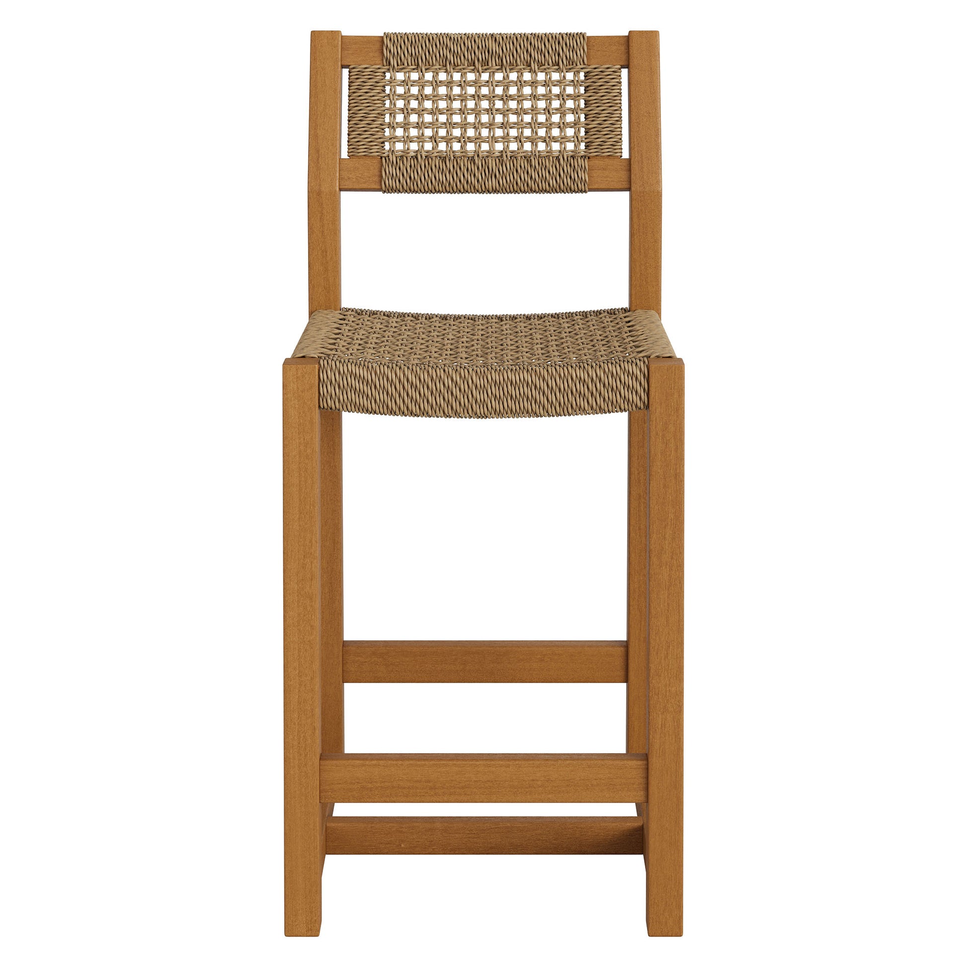 Reed 40 Inch Outdoor Patio Outdoor Teak Wood Counter Stool by Modway